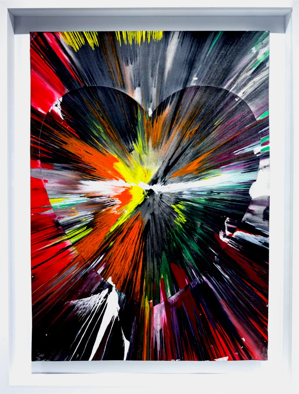 Damien Hirst, 'Heart Spin' (Black, Orange, Yellow), 2009