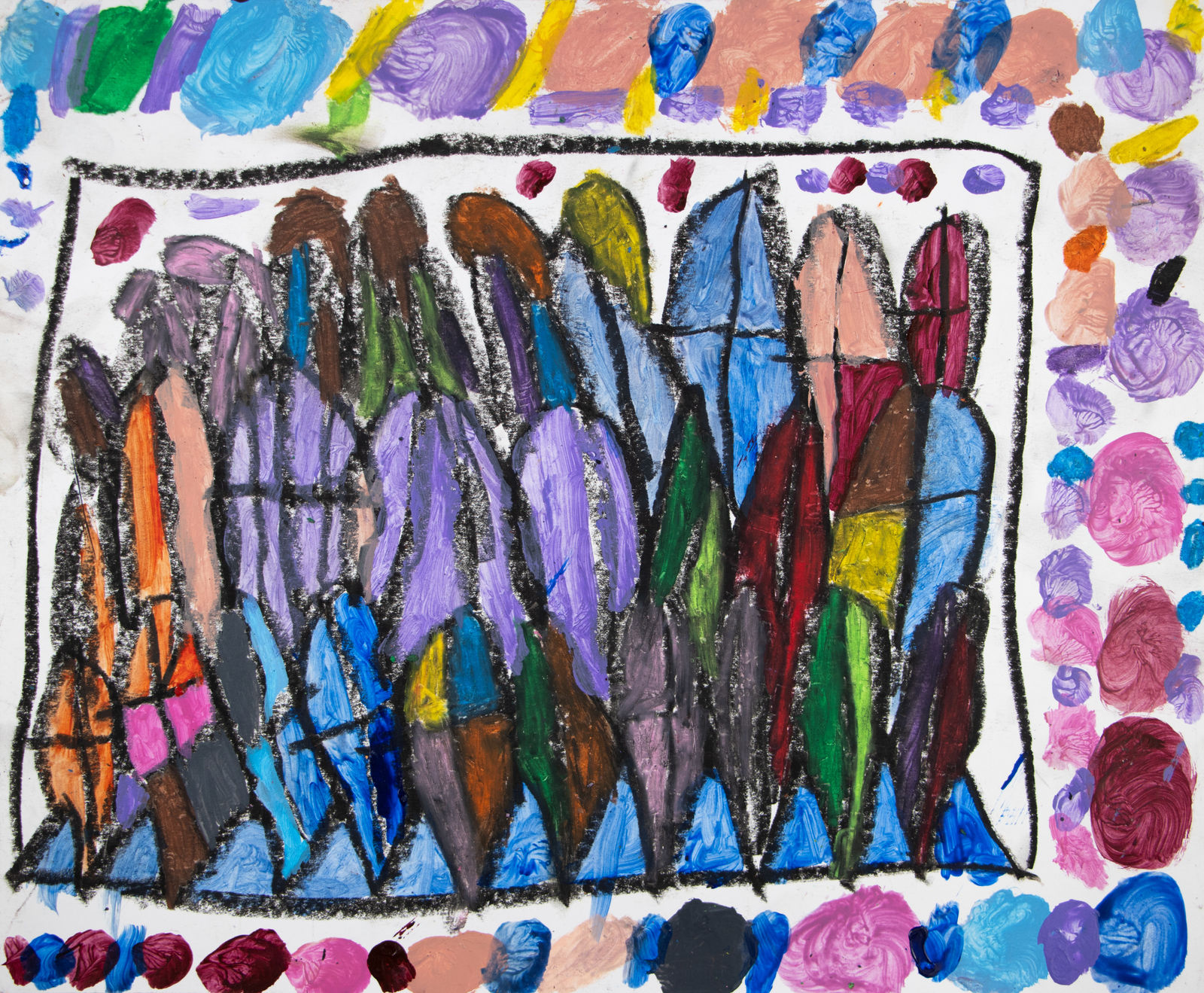 Marcus Imani Kennedy, Art Design Pattern and Dots, 2021