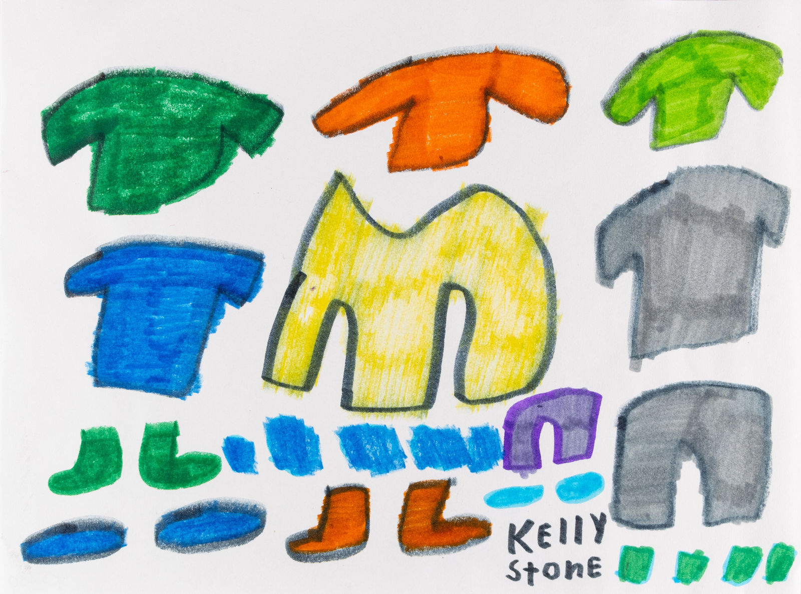 Kelly Stone, Untitled (Shirts), n.d.