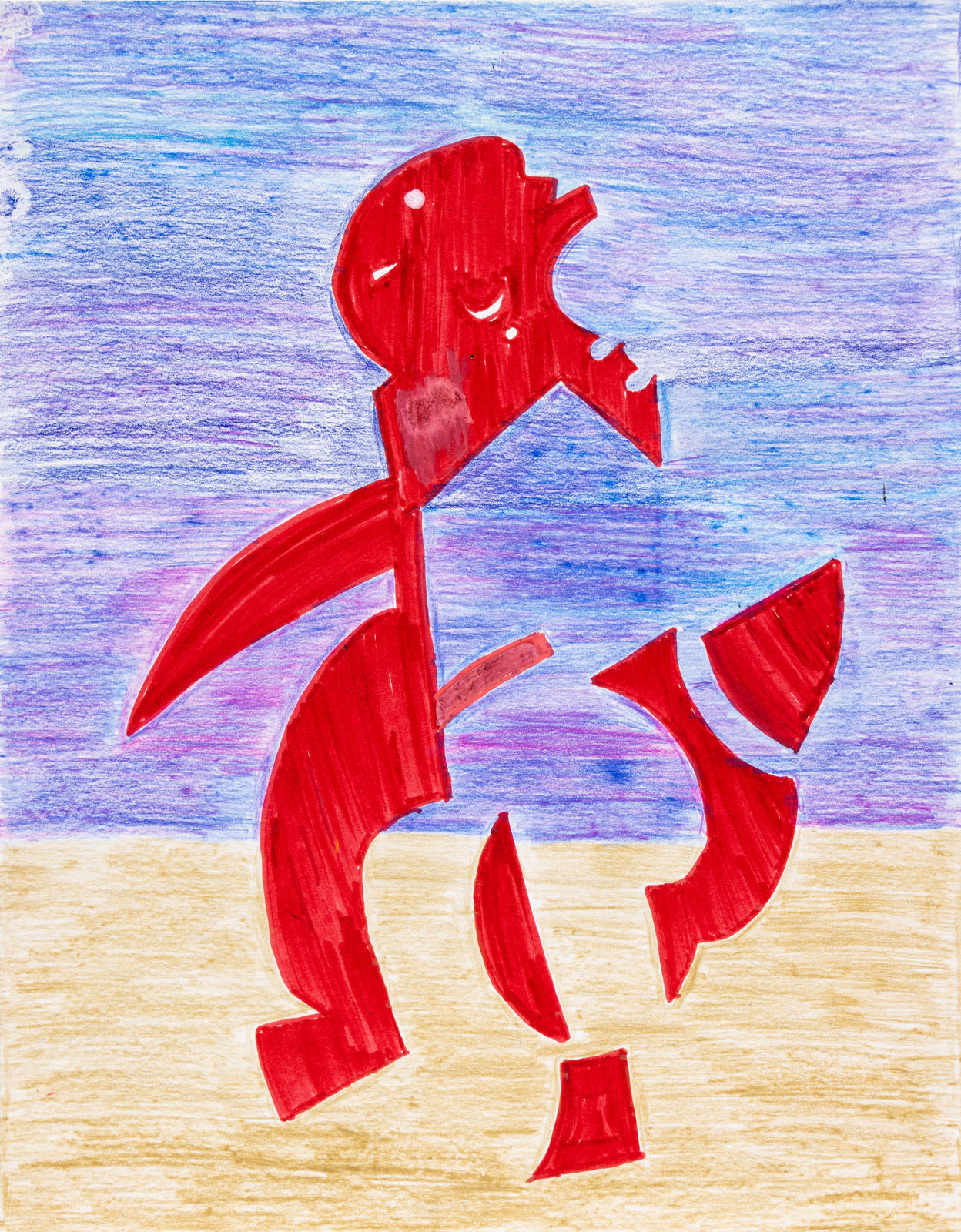 Alysha Kostelny, Dancing Penguin Under Rayleigh Sky, 2023