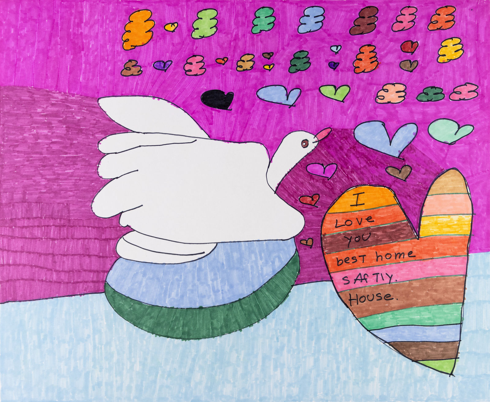 Maria Vanik, Swan Rainbow Color , 2021