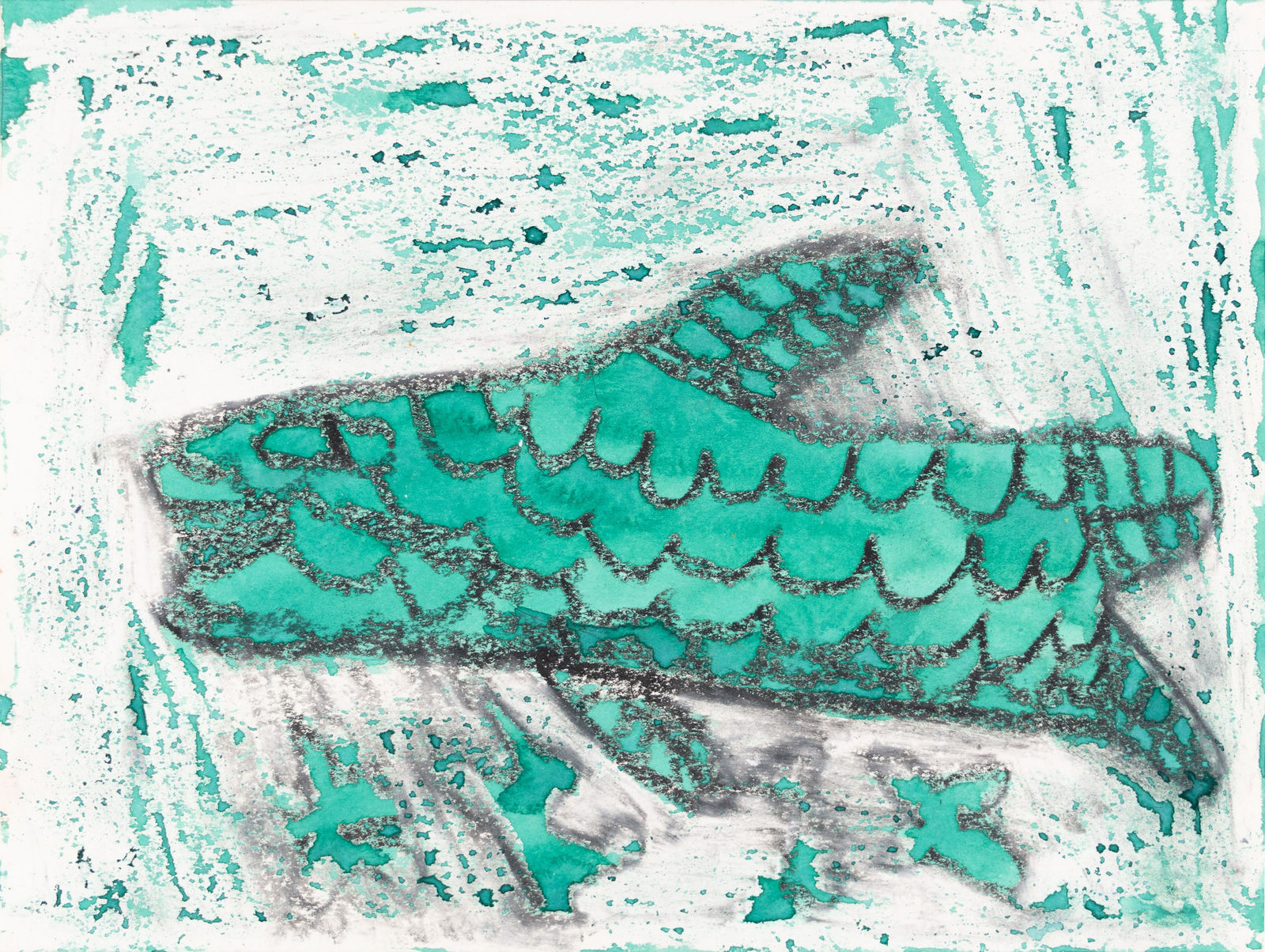 Kelly Stone, Untitled (Green Shark), n.d.