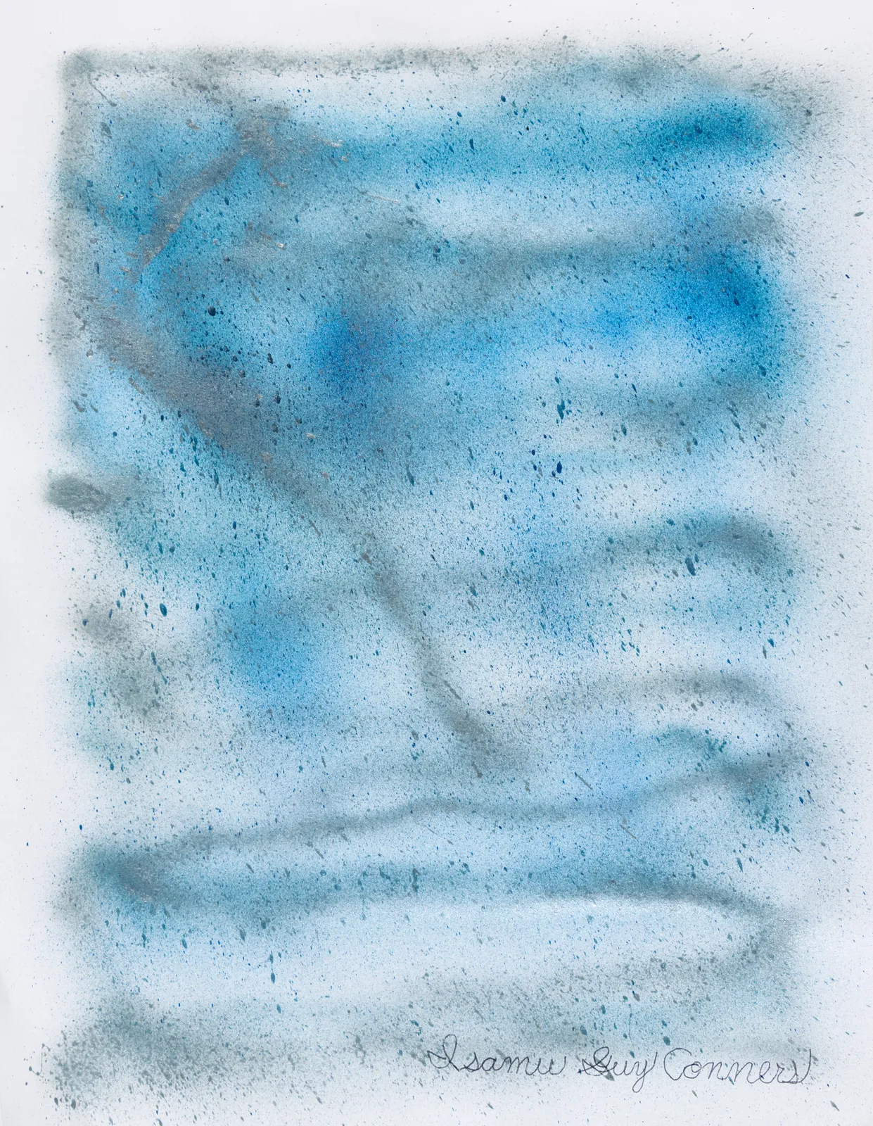 Isamu Guy Conners, Blue and Silver Untitled, 2024