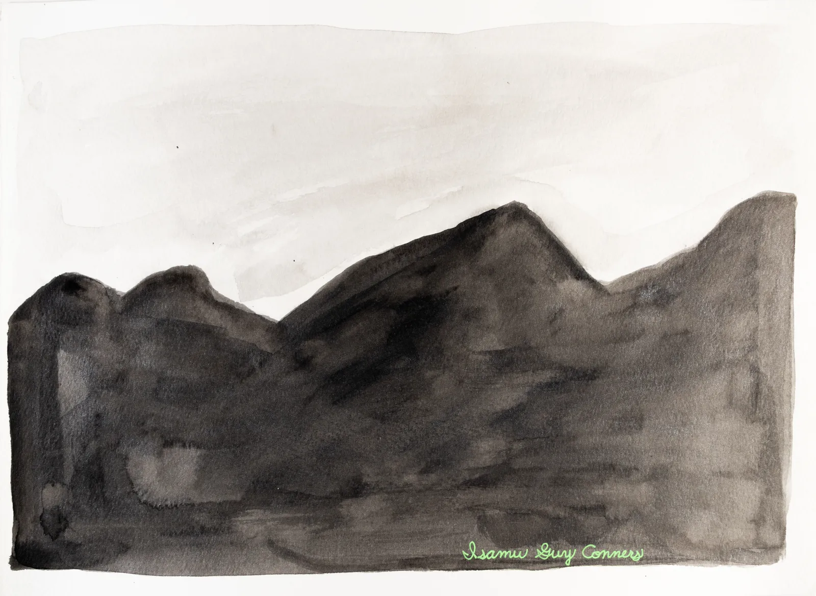 Isamu Guy Conners, Black and White Mountains, 2020