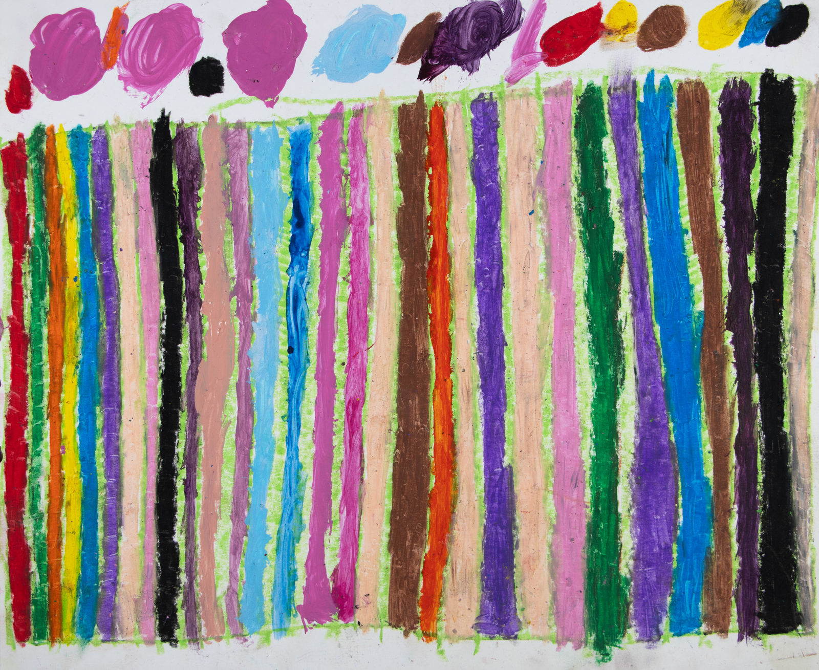 Marcus Imani Kennedy, Rainbow Art Design and Dots, 2021