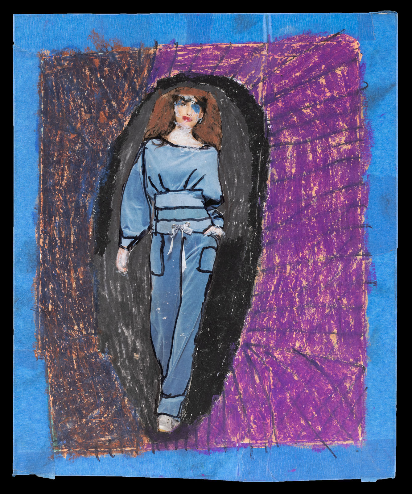 Veronica 'Ronnie' Cuculich, Untitled [Runway Model - Blue Sweatsuit], n.d.