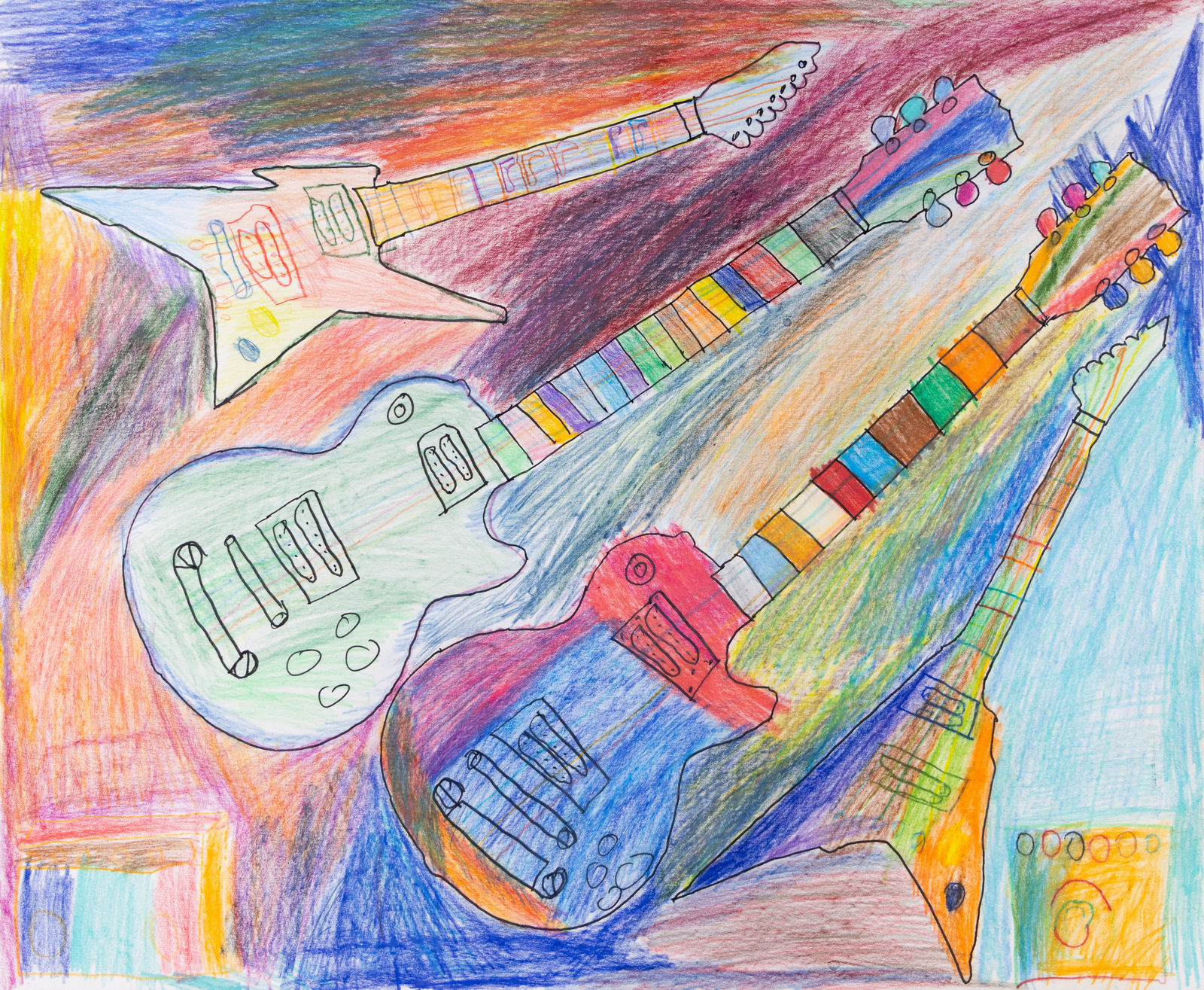 Joey Center, Rainbow Gibsons Guitars, 2024