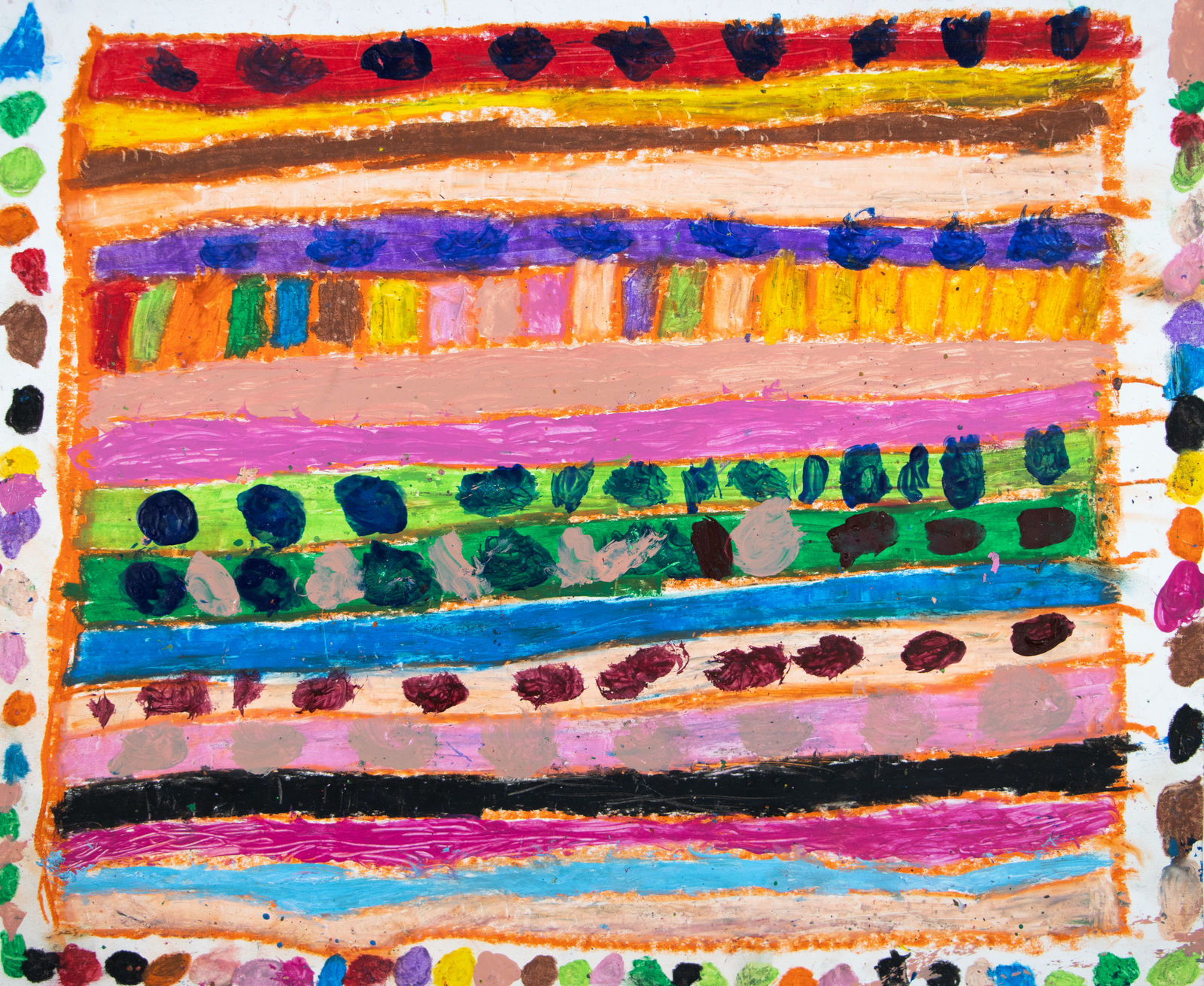 Marcus Imani Kennedy, And Rainbow Design and Dots, 2021