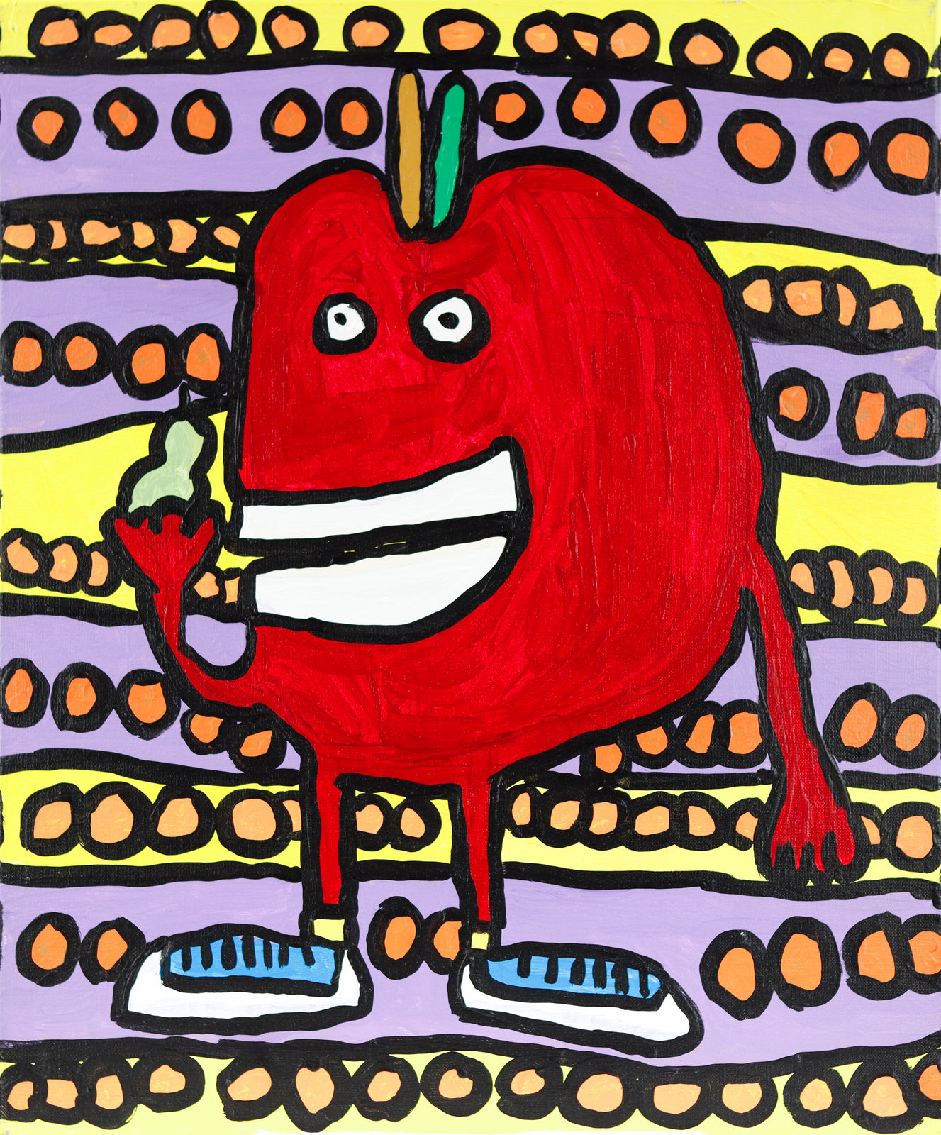 Alex Scott, An Apple Eating the Pear, 2018