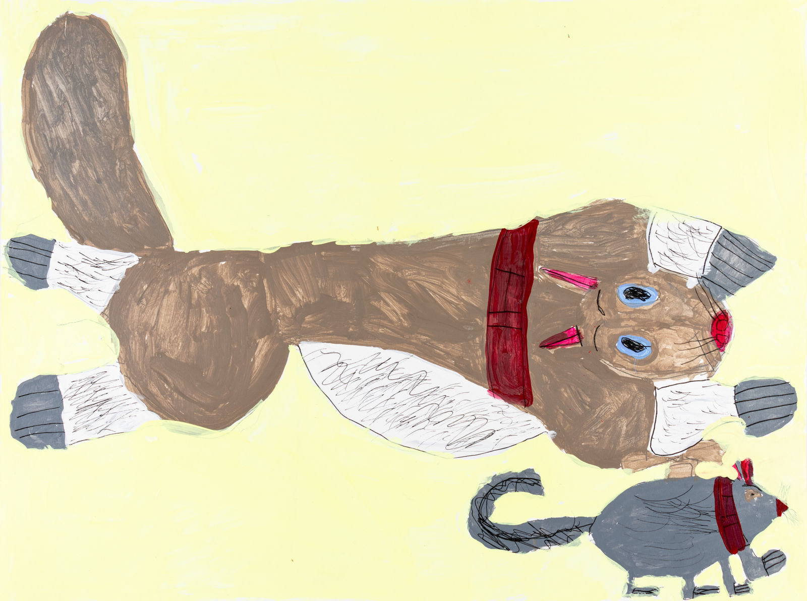 Jean Wilson, Cat with a Mice, 2025