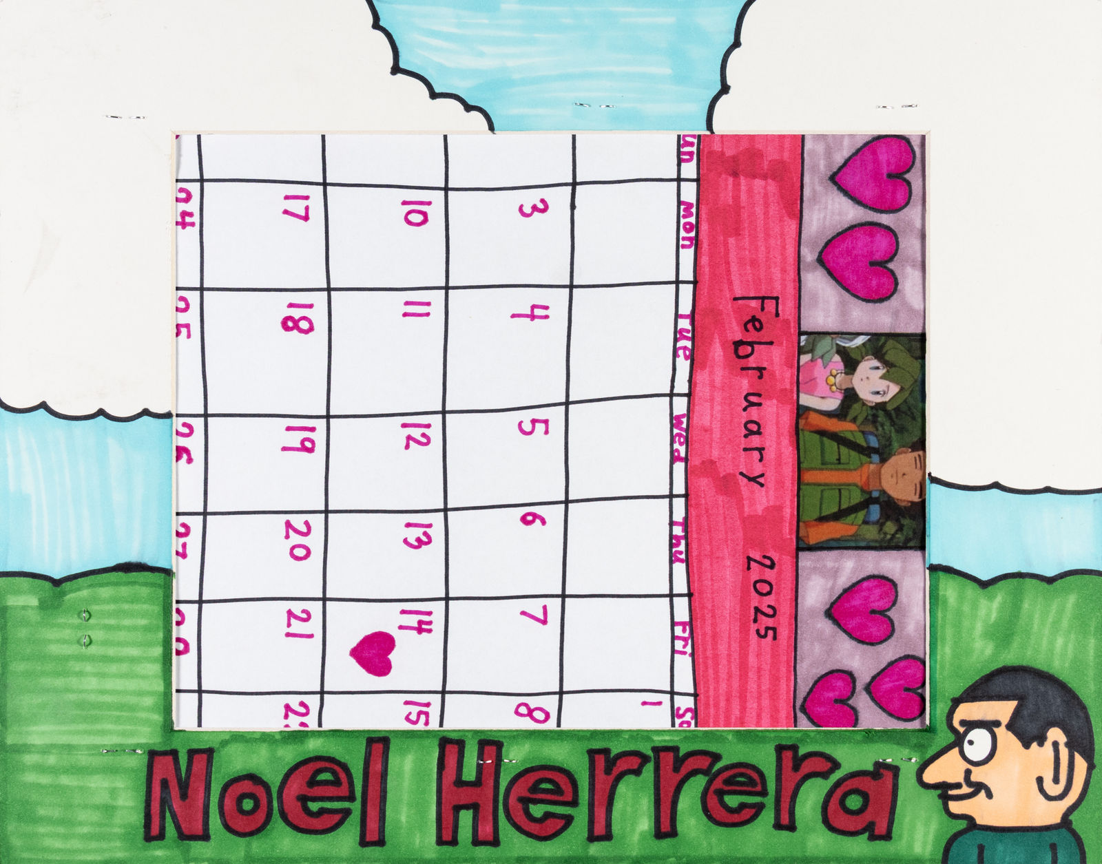 Noel Herrera, February Calendar, 2025