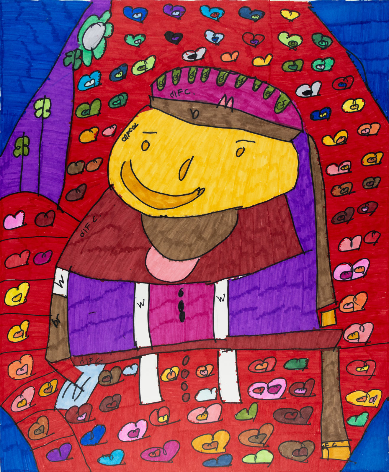 Maria Vanik, Snowman Rainbow, 2021