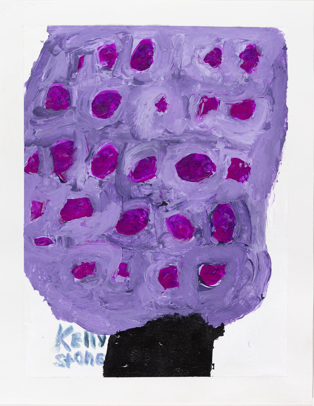 Kelly Stone, Purple-Flowers, 2021