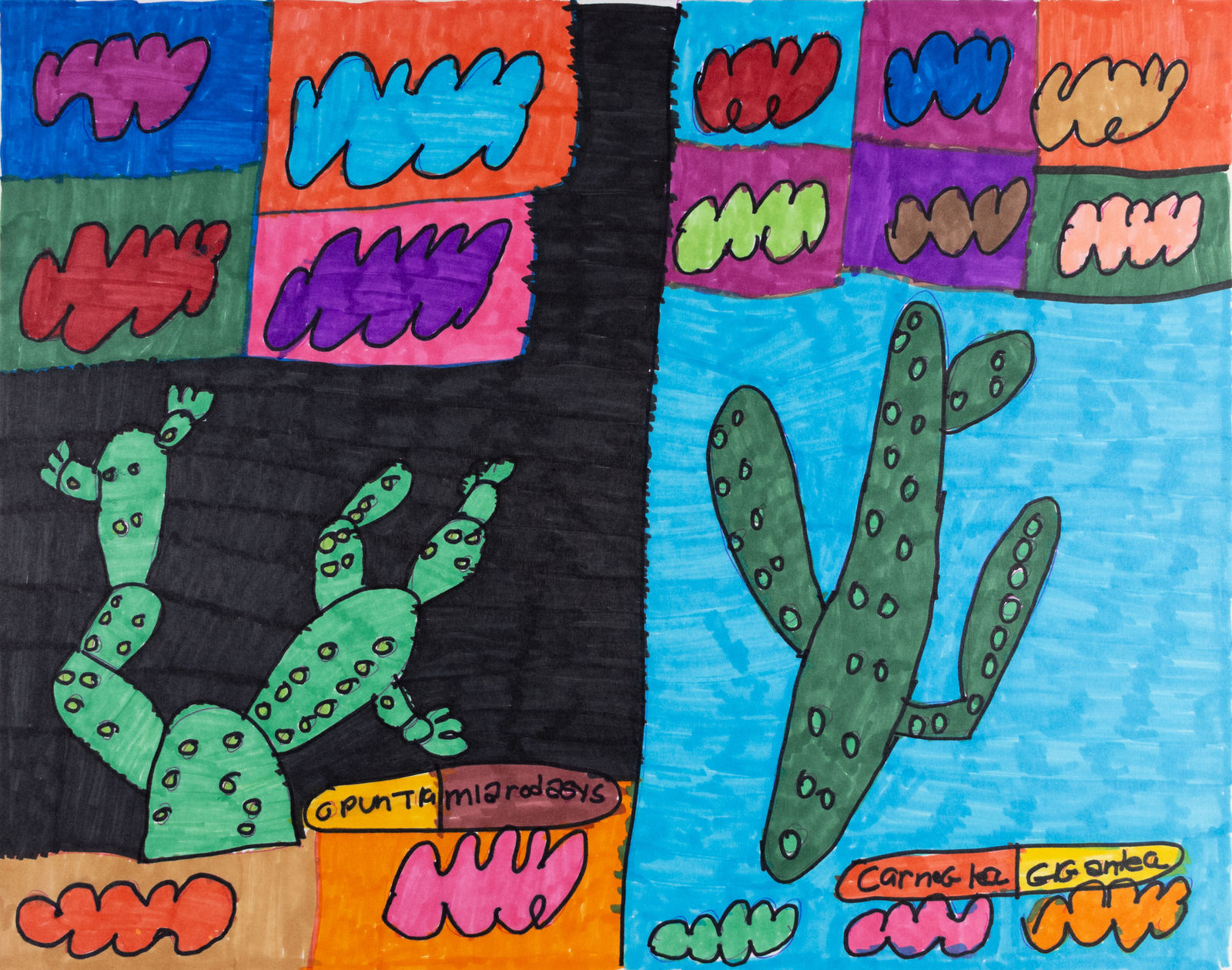 Maria Vanik, Opuntia Microdasys, Carnegiea Gigantea, 2021