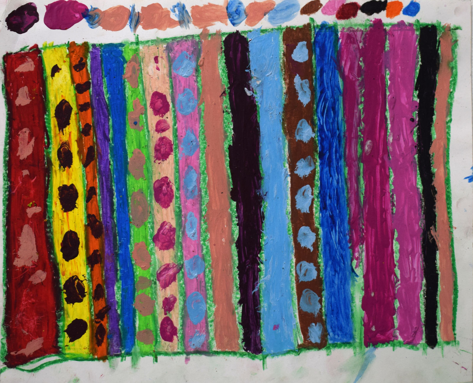 Marcus Imani Kennedy, Rainbow Art Design and Dots, 2021