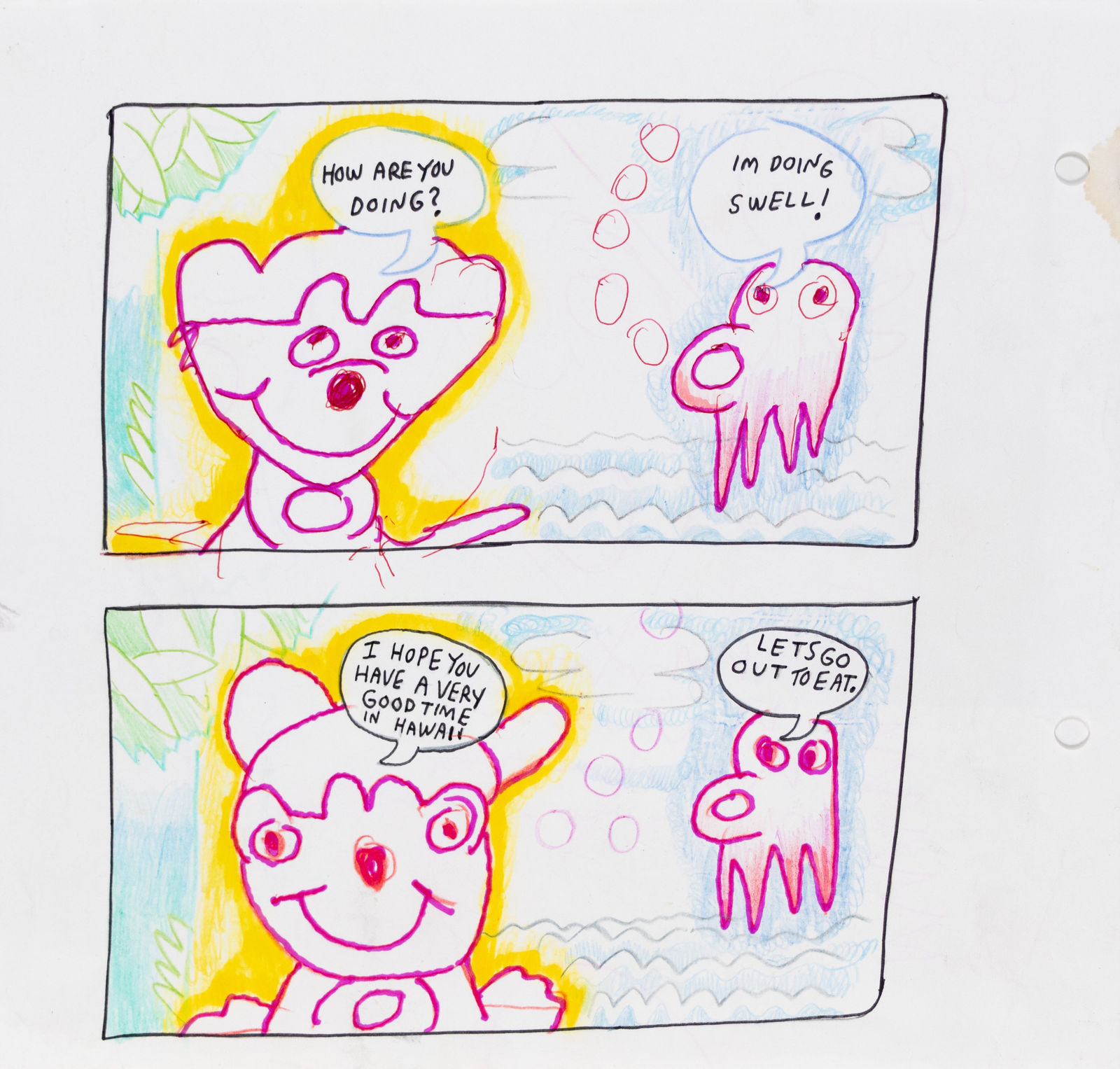 David Krueger with Ben Marcus, Untitled (How Are You Doing?), n.d.