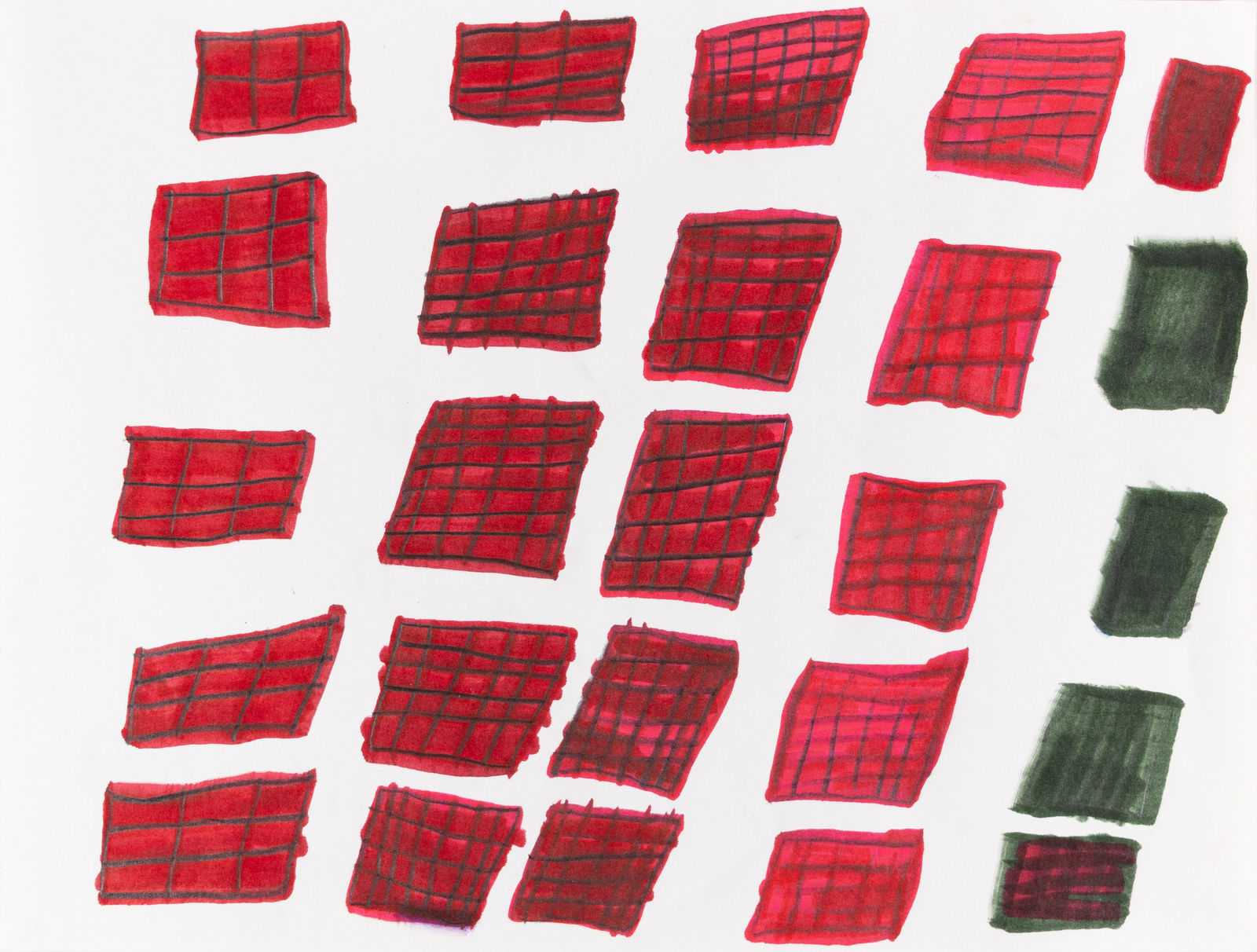 Kelly Stone, Red and Green, 2022