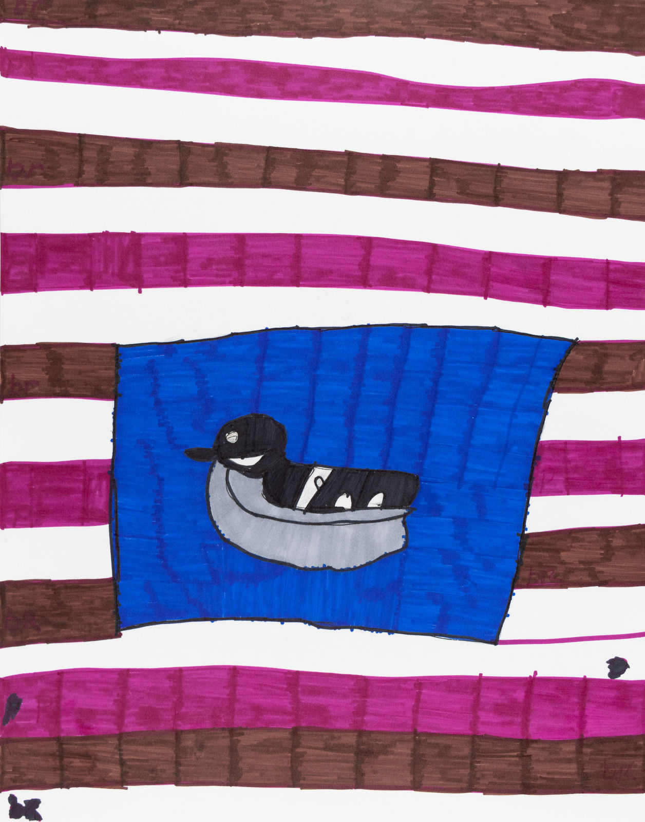 Maria Vanik, Ducks Swim Rainbow Colors, 2024