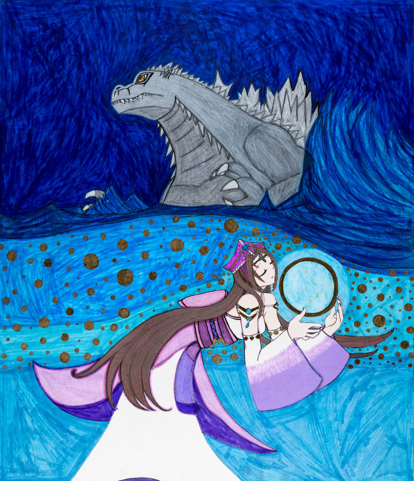 Raina 'Tokyo' Carter, Moonlight Ocean, 2024