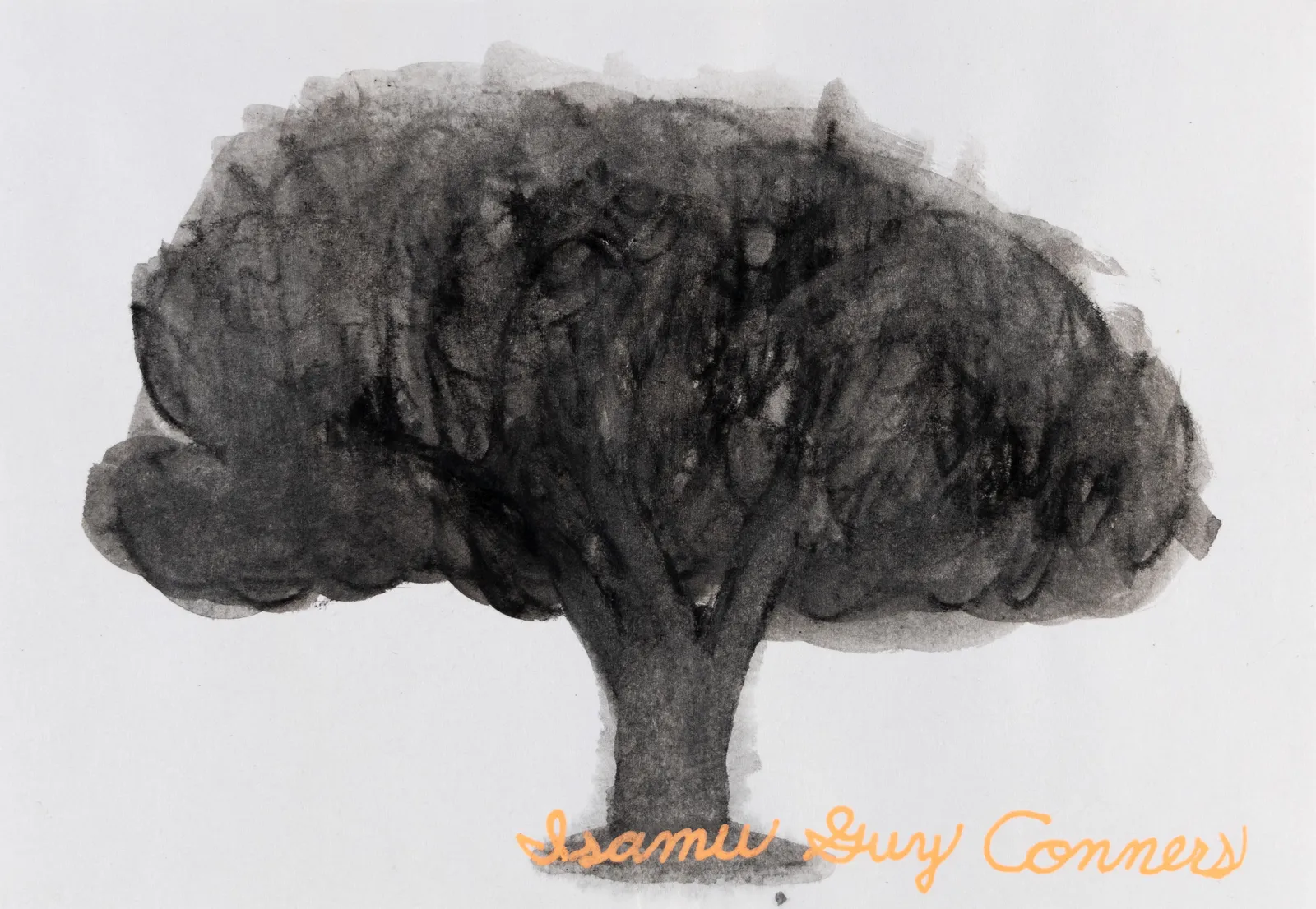 Isamu Guy Conners, Black and White Tree, 2020