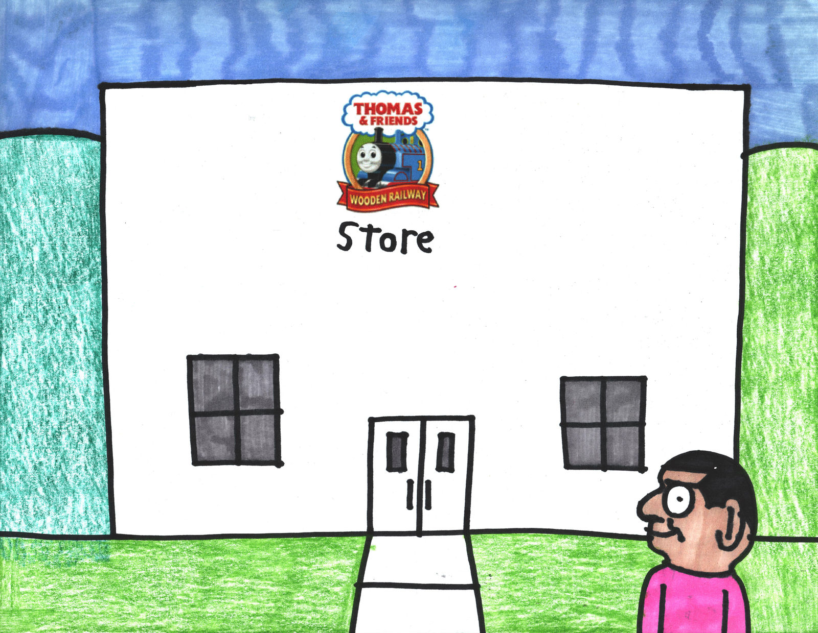 Noel Herrera, Untitled (Man at Thomas Store) , n.d.