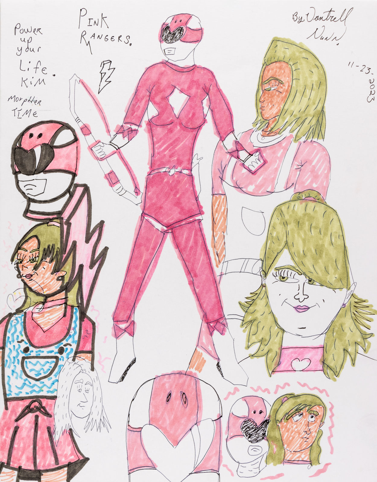 Vontrell Nunn, Pink Rangers - Power up Your Life Kim - Morphen Time , 2023