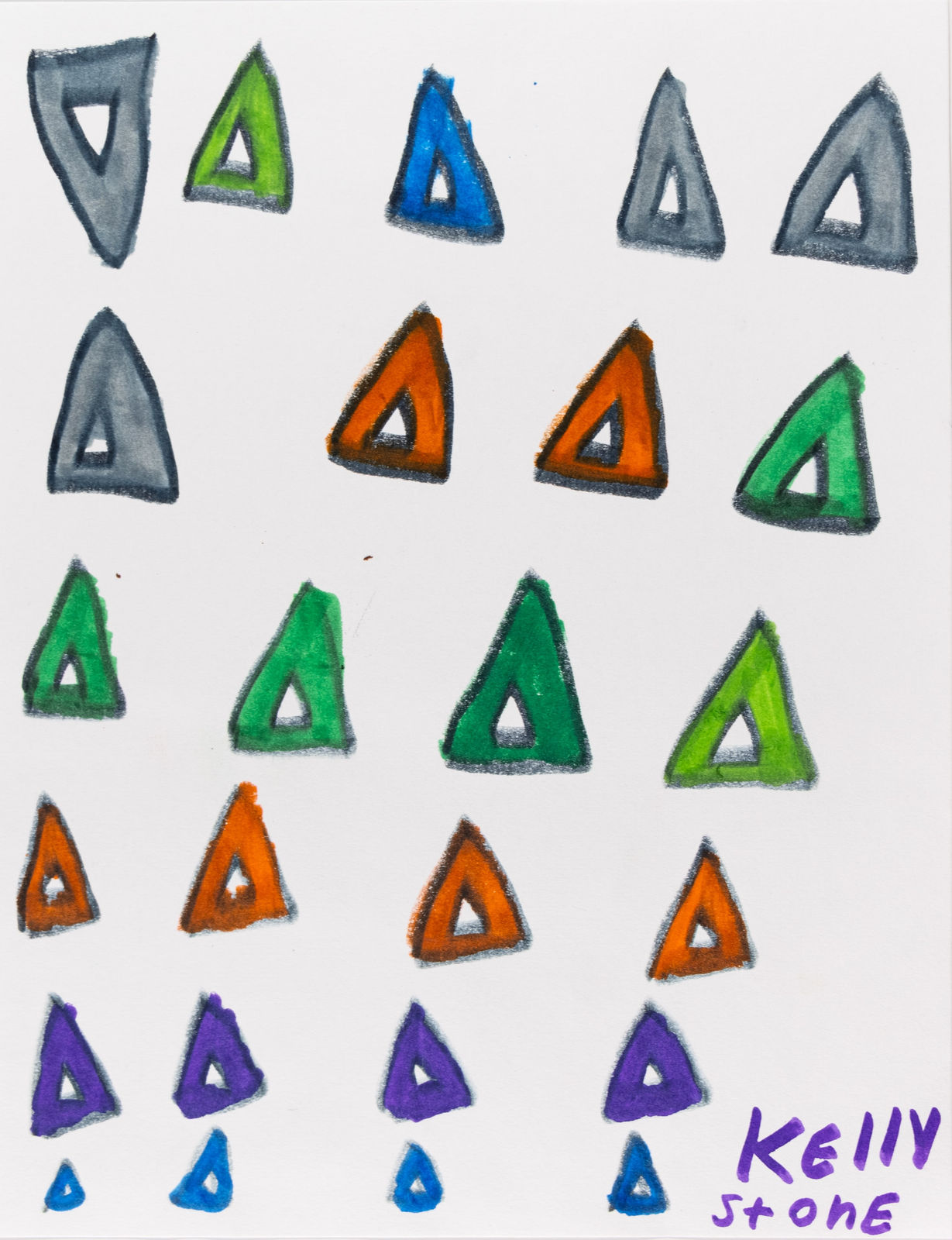 Kelly Stone, Untitled (Triangles), n.d.