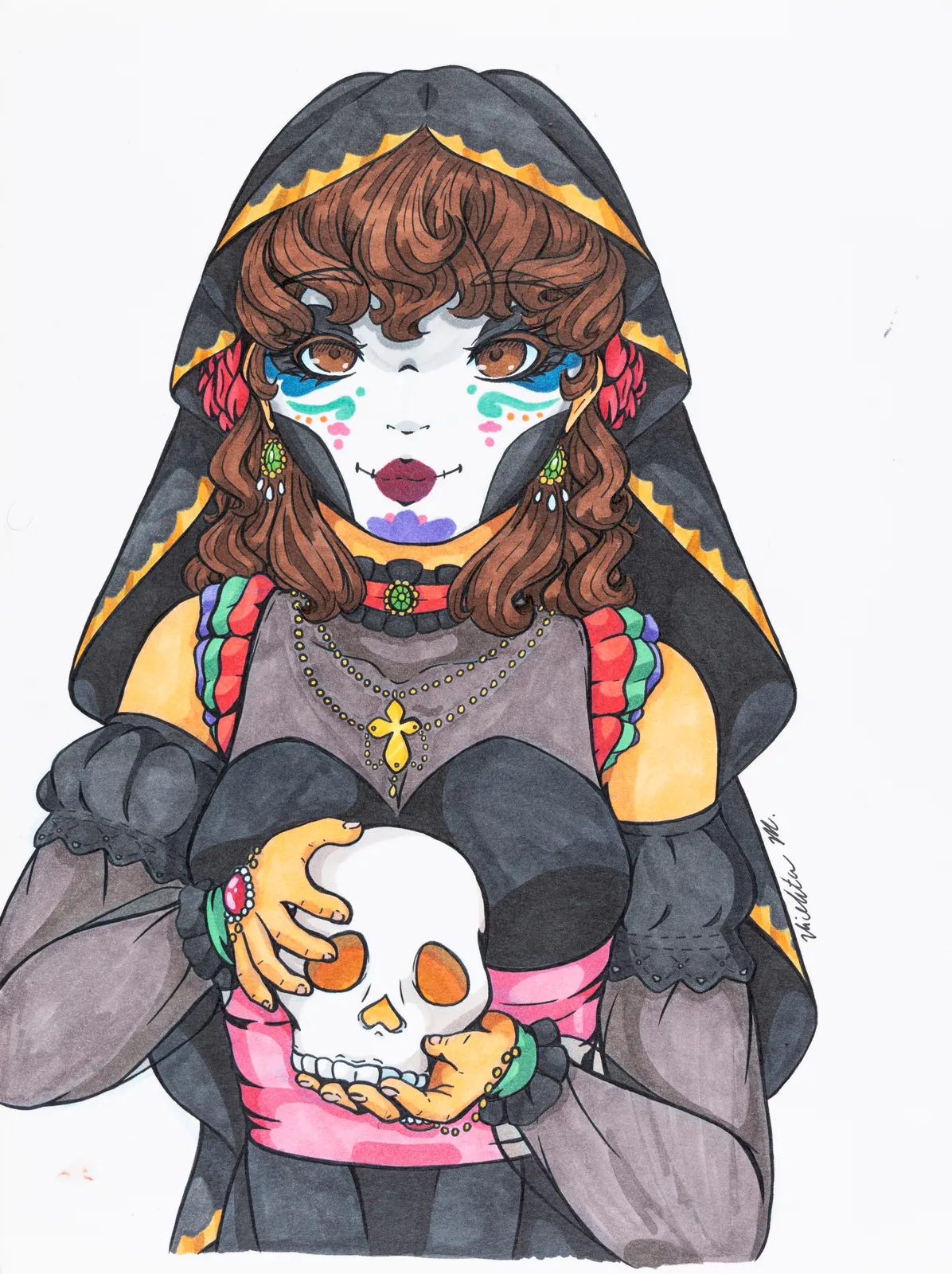 Violeta Martinez, Dressed for Dia de los Muertos, 2025