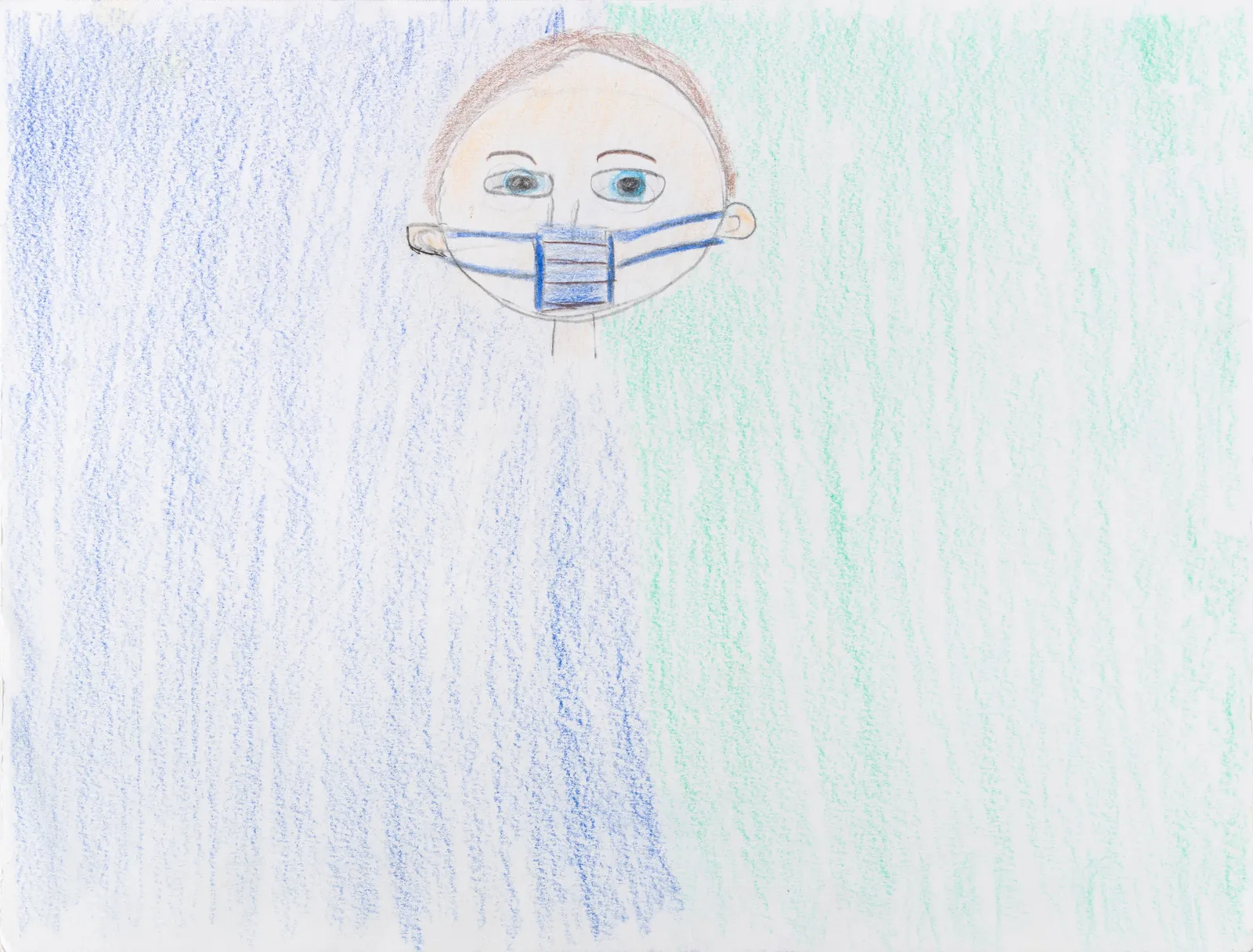 Carol Pyes, Boy with a Mask, 2020