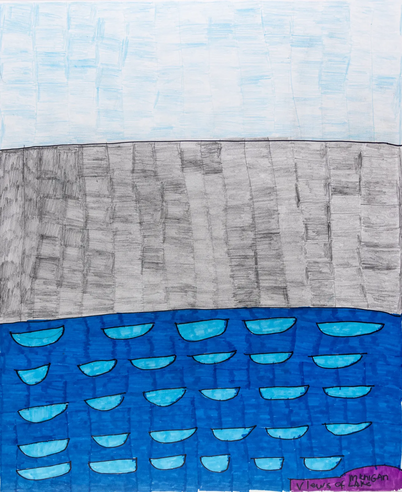 Maria Vanik, View of Lake Michigan, 2021