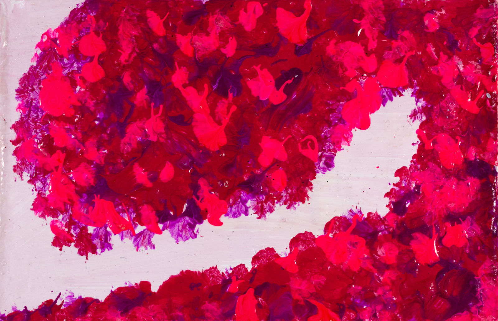 Isamu Guy Conners, Pink, Purple, and Orange Wave, 2018