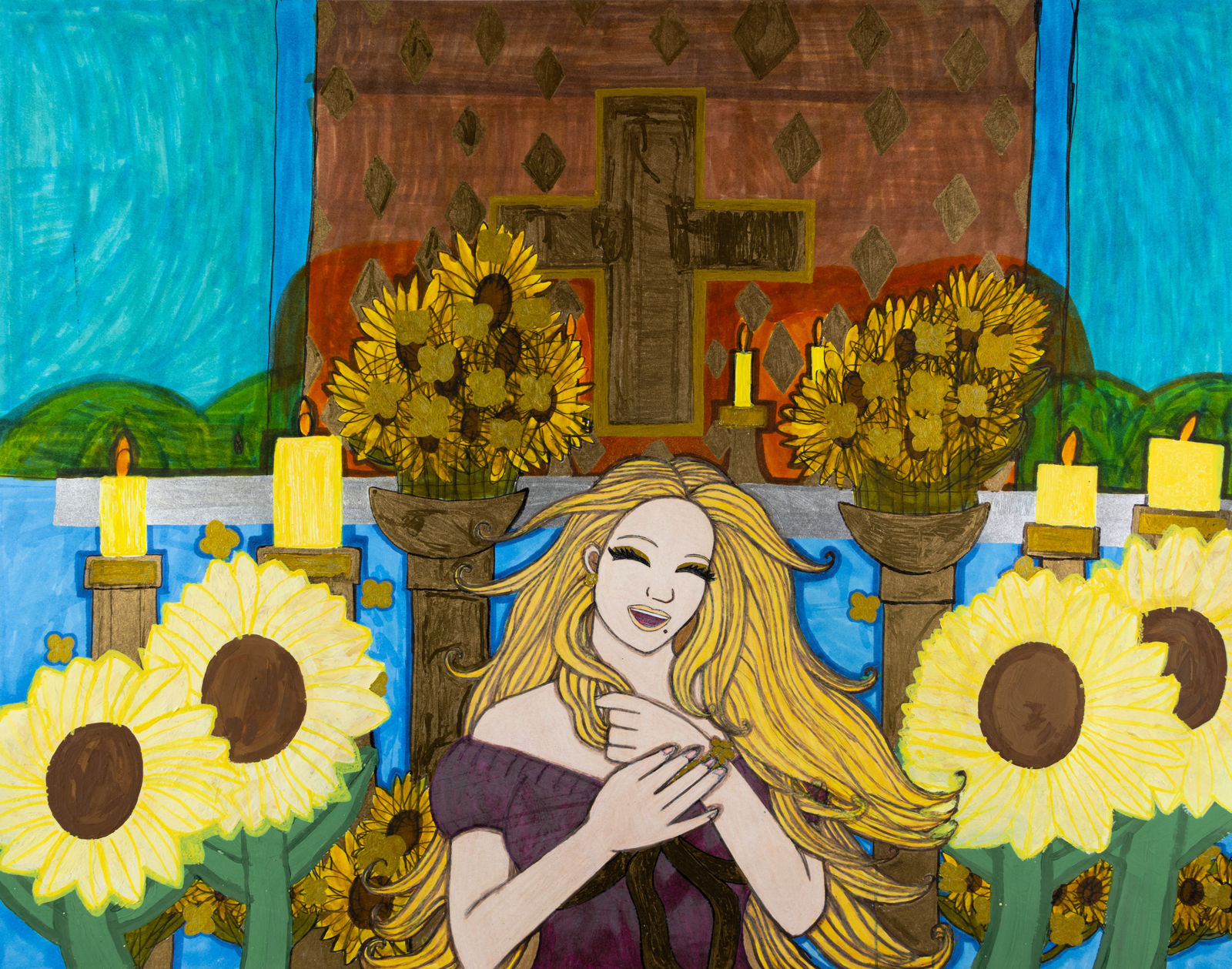 Raina 'Tokyo' Carter, Singing at the Church, 2023