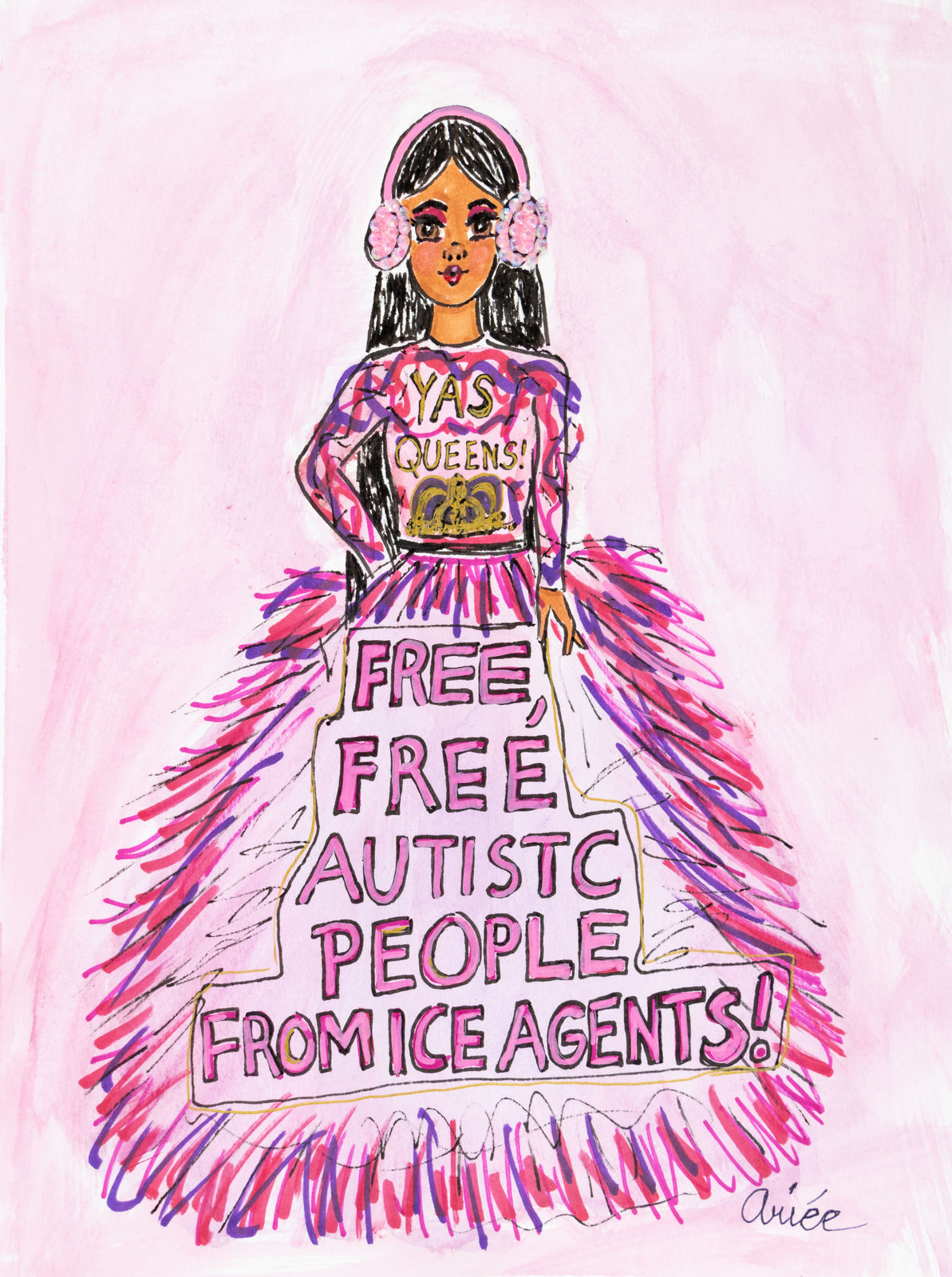 Ariée, Free, Free Autistic People From ICE AGENTS!, 2026