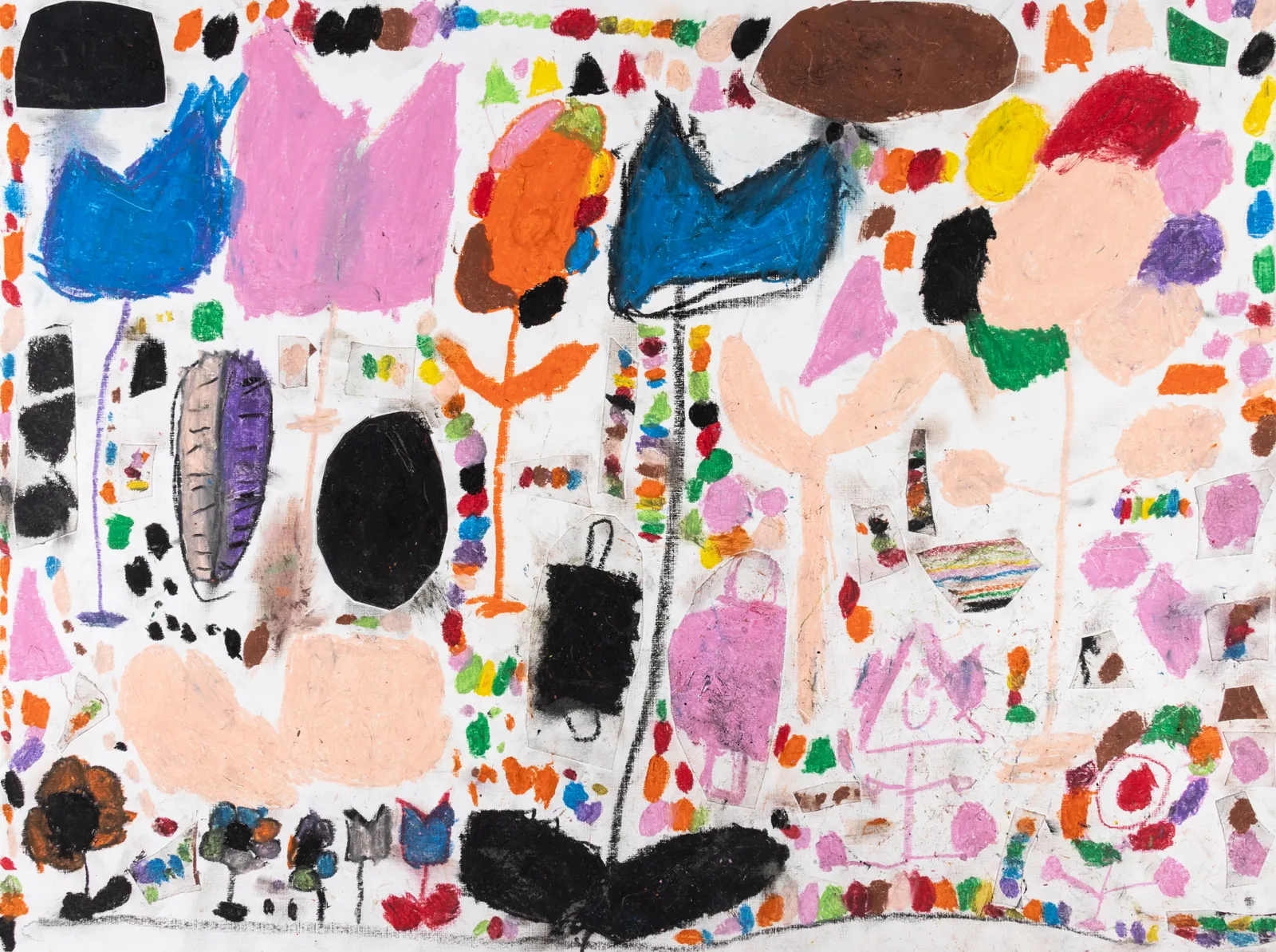 Marcus Imani Kennedy, Flowers Shapes and Leaves Masks Jelly Beans, 2021