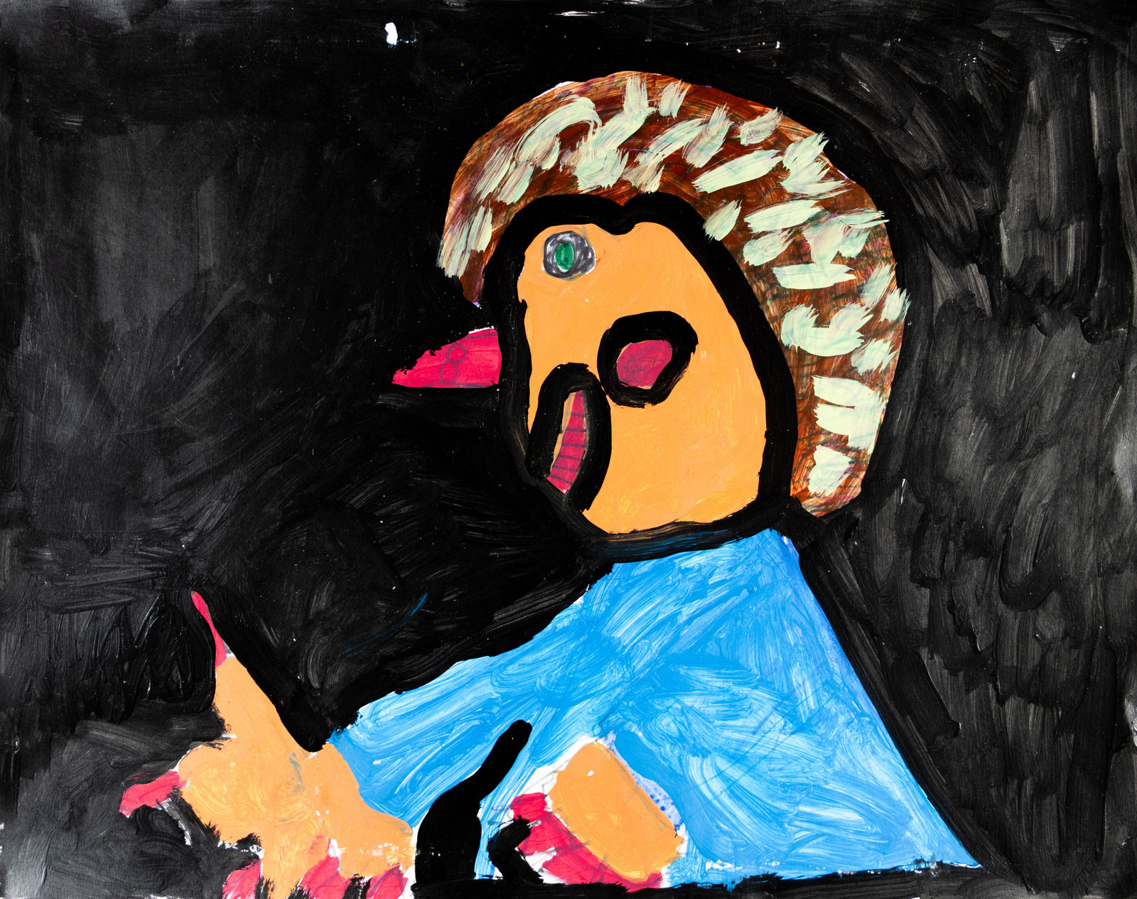 Jean Wilson, Me Signing About My Friend, 2019