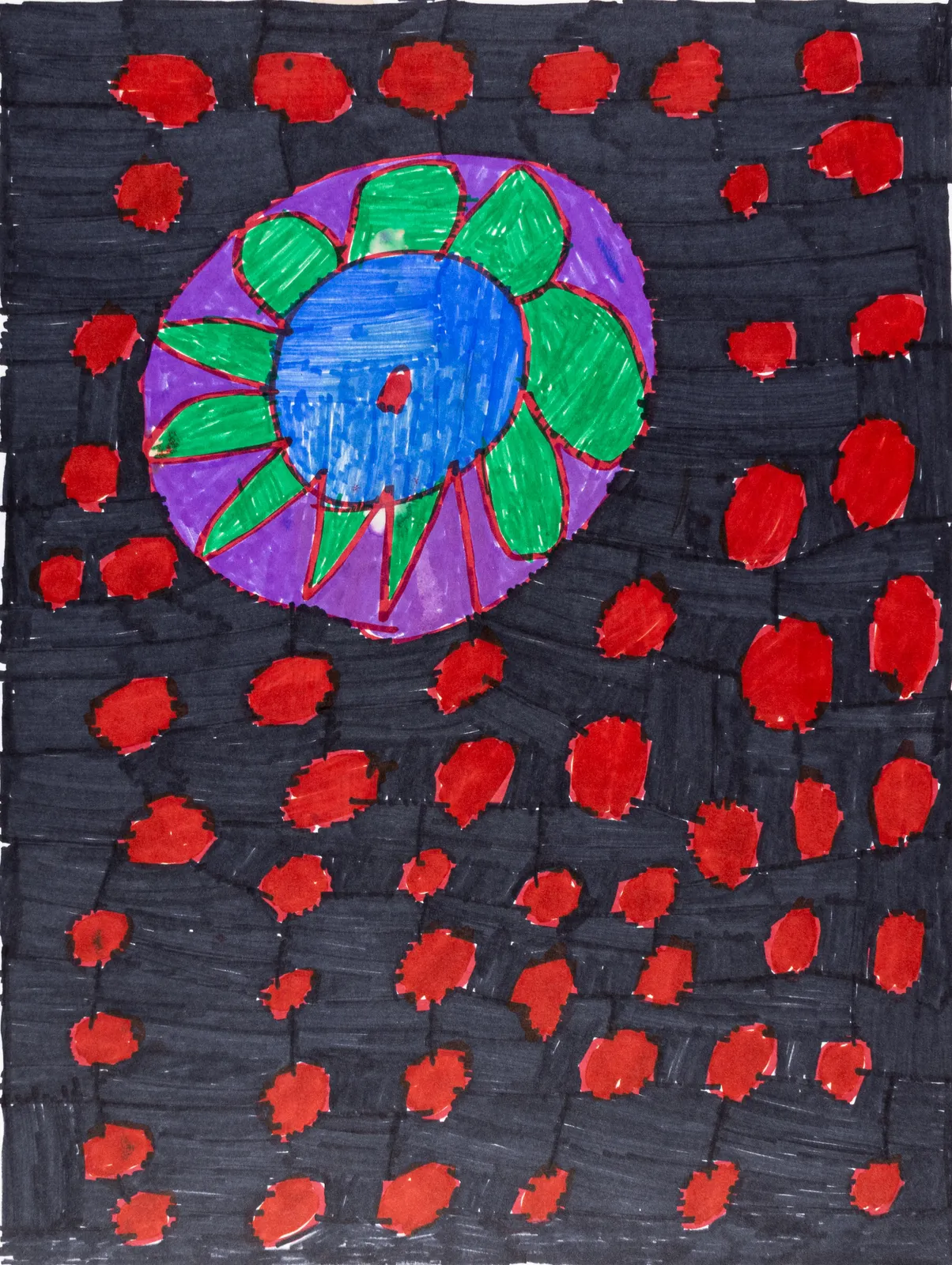 Maria Vanik, Circle Flower, 2018