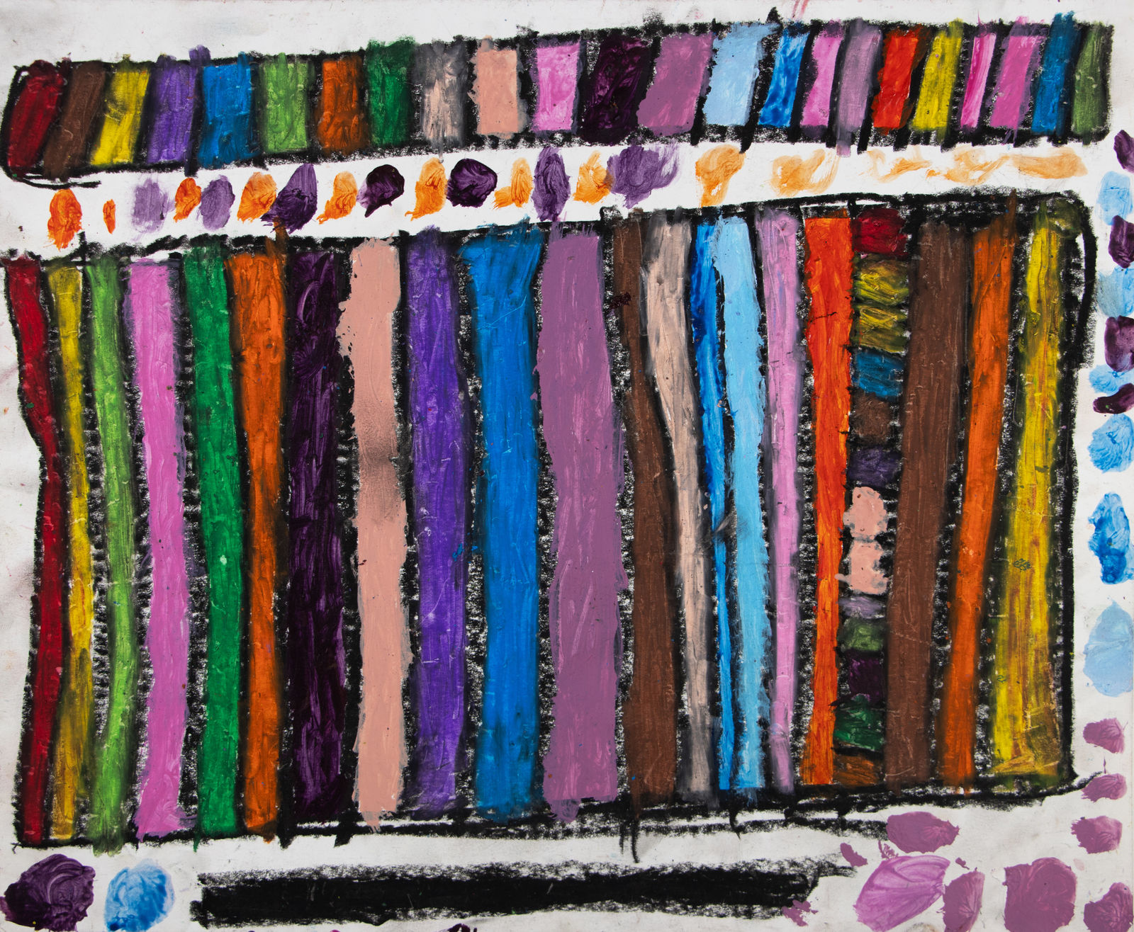 Marcus Imani Kennedy, Rainbow Art Design and Dots, 2021