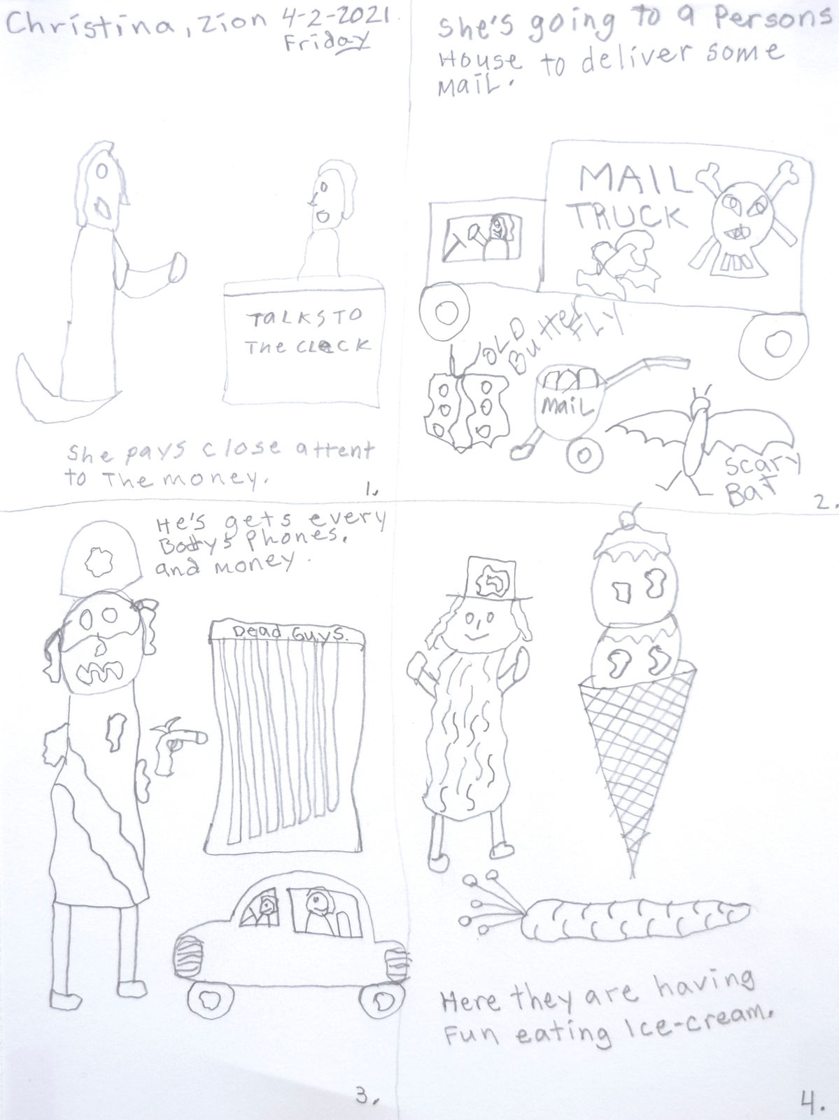 Christina Zion, A Scary Scene, 2021