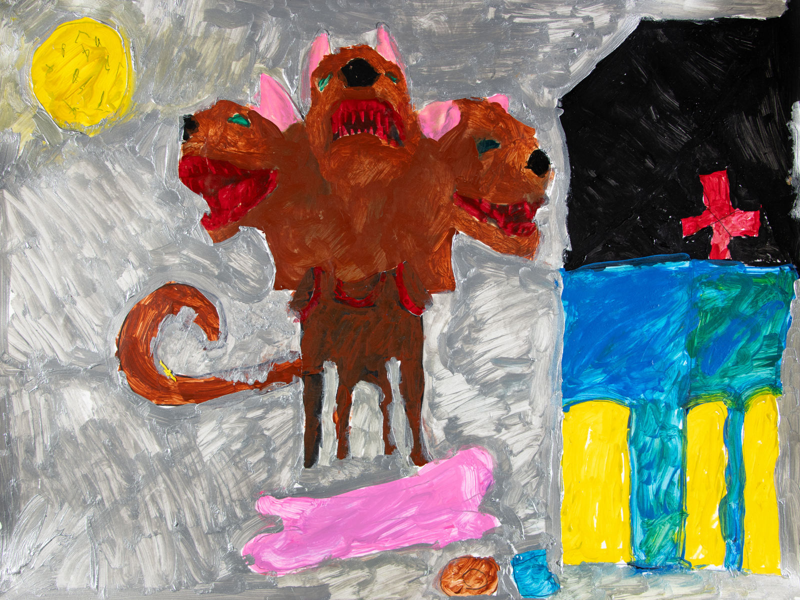 Jean Wilson, 3 Headed Dog, 2024