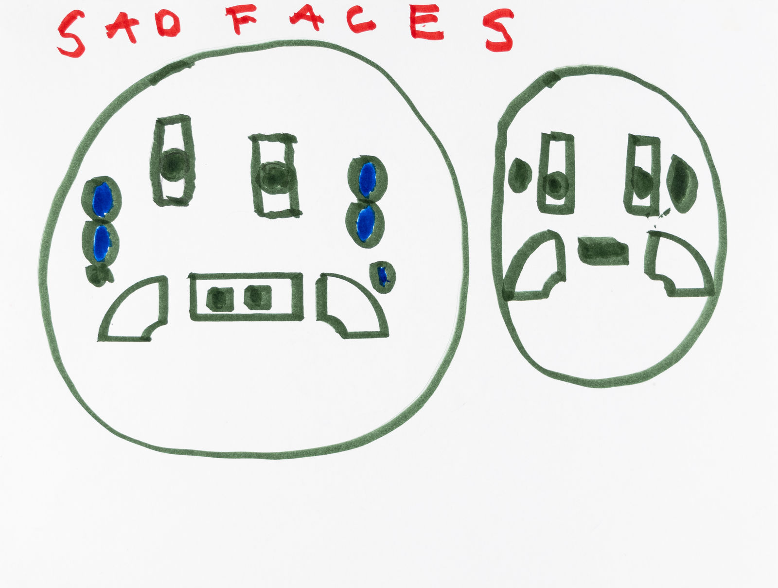 Ted Hamel, Sad Faces, 2023