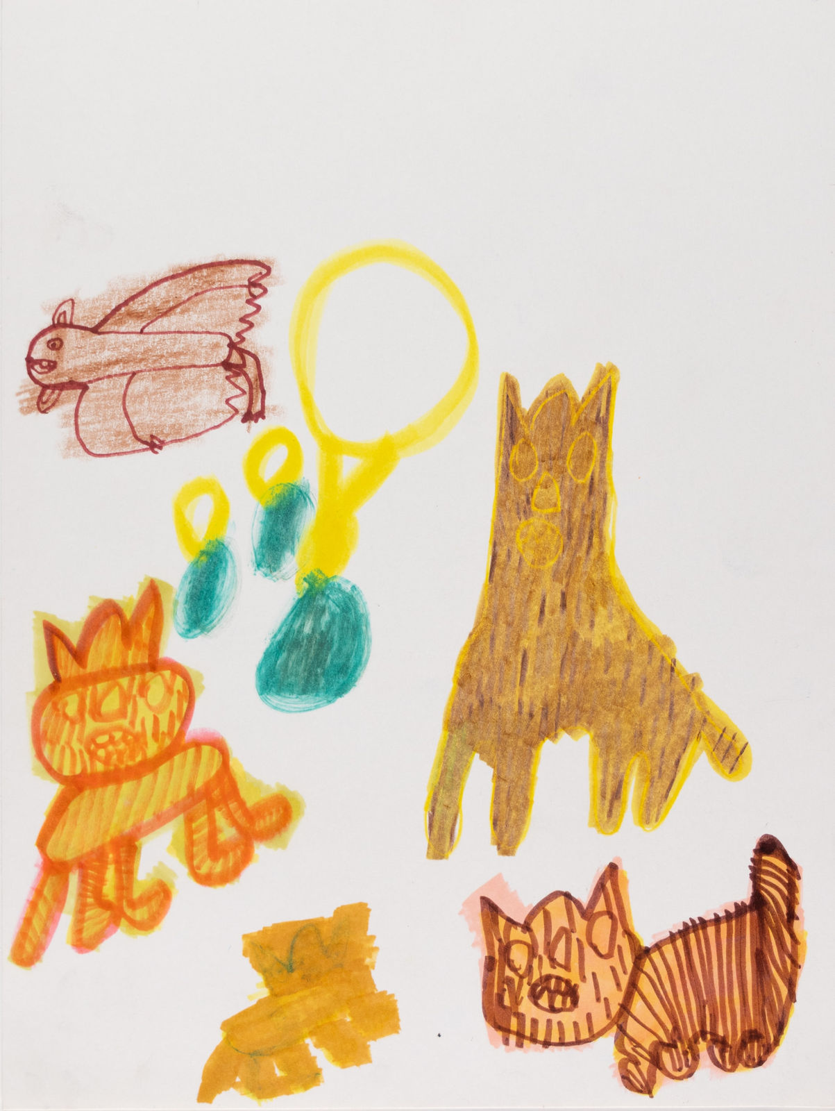 Kelly Stone, Untitled (Cats and Bat), n.d.