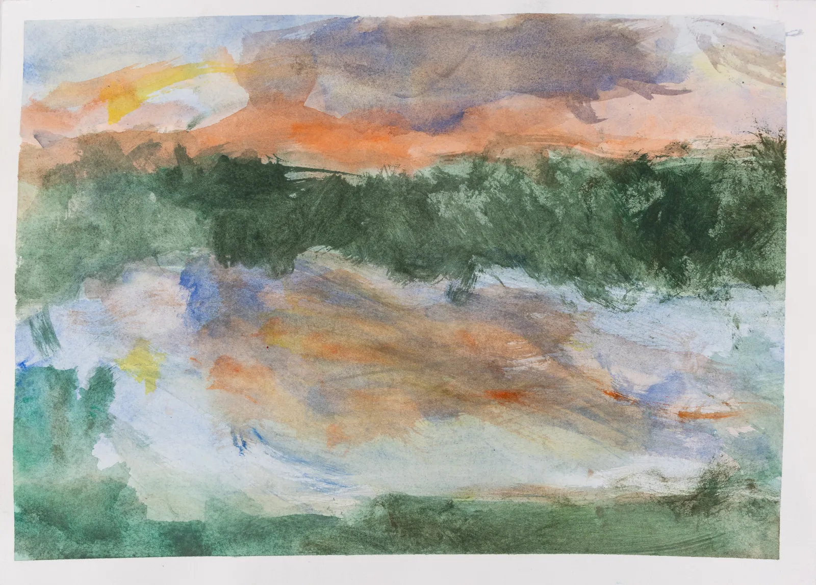 Chris Viau, Sunset on Shoreline, 2020