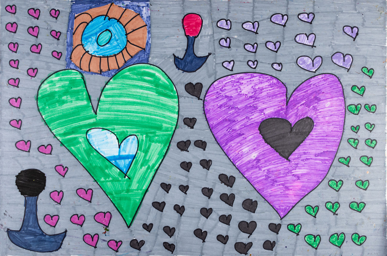 Maria Vanik, The Hearts, Grey, Pop Off, 2020