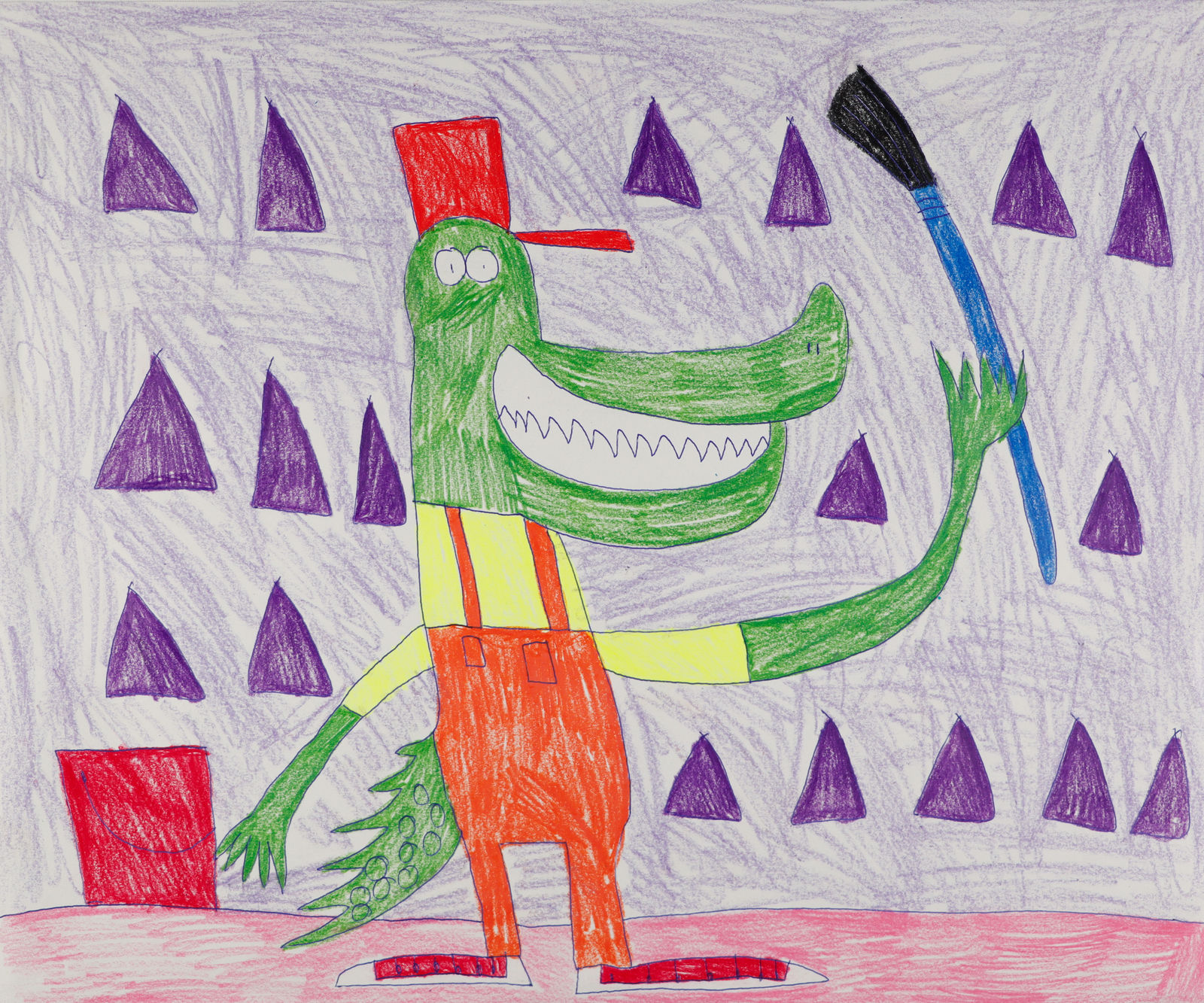 Alex Scott, Untitled (Gator Painting), n.d.