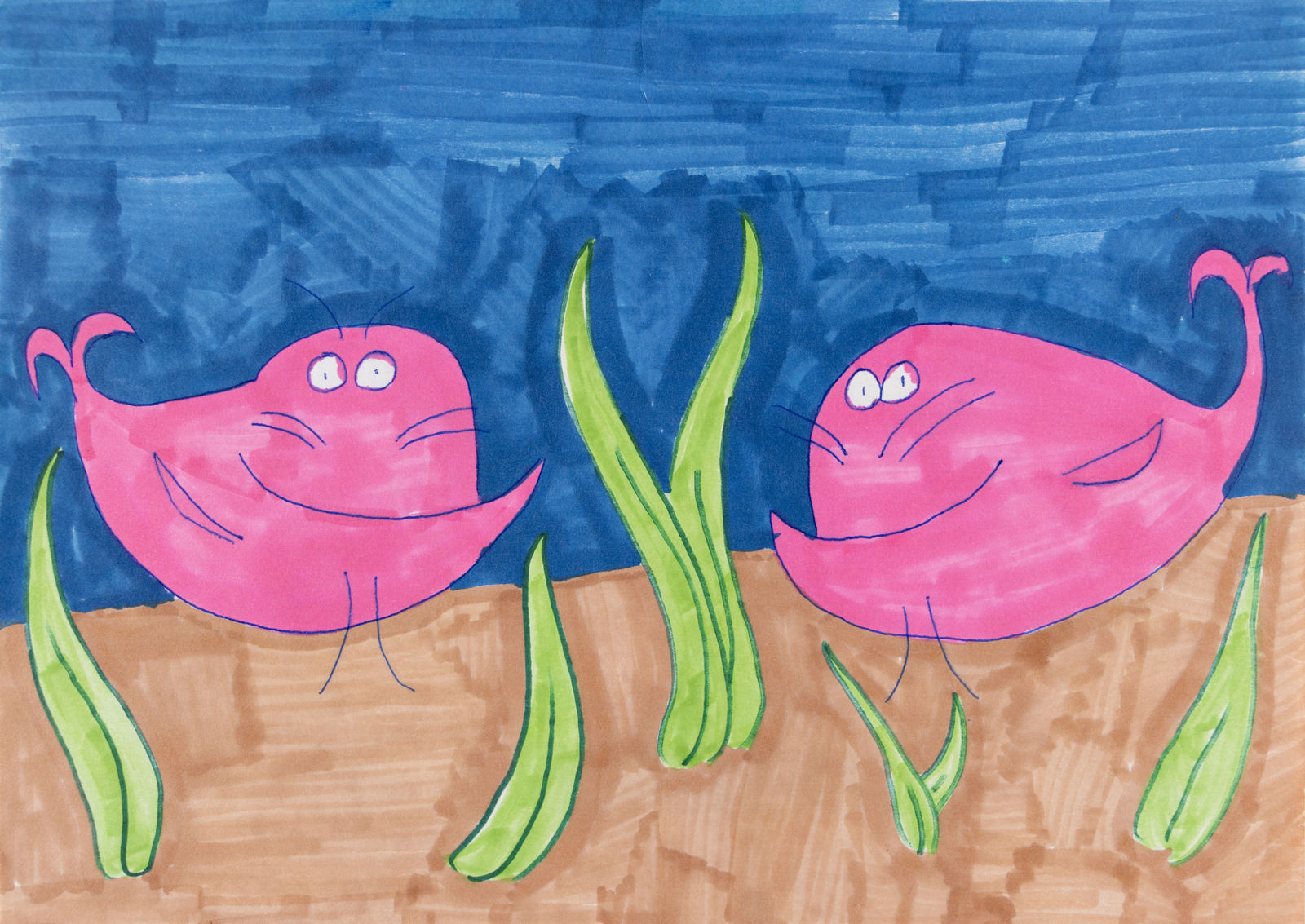 Alex Scott, Two Catfish, 2018