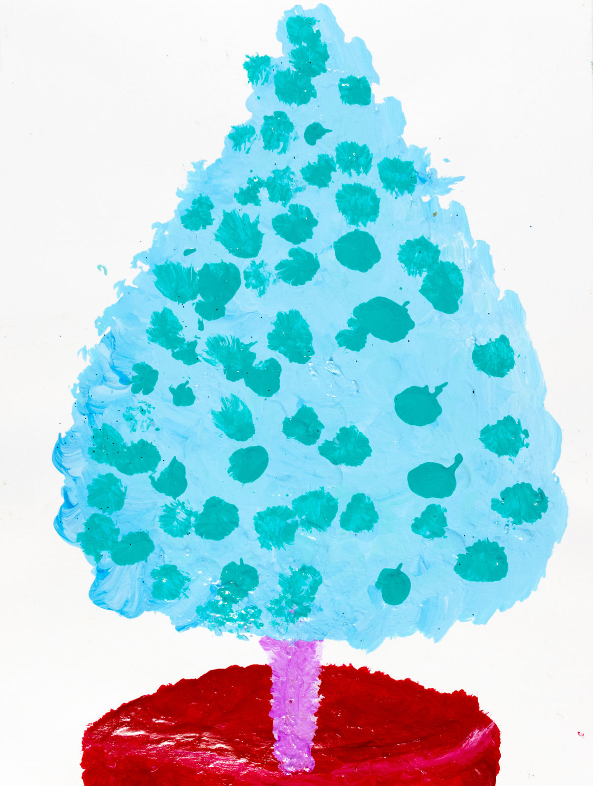 Isamu Guy Conners, Light Blue Candle, 2019