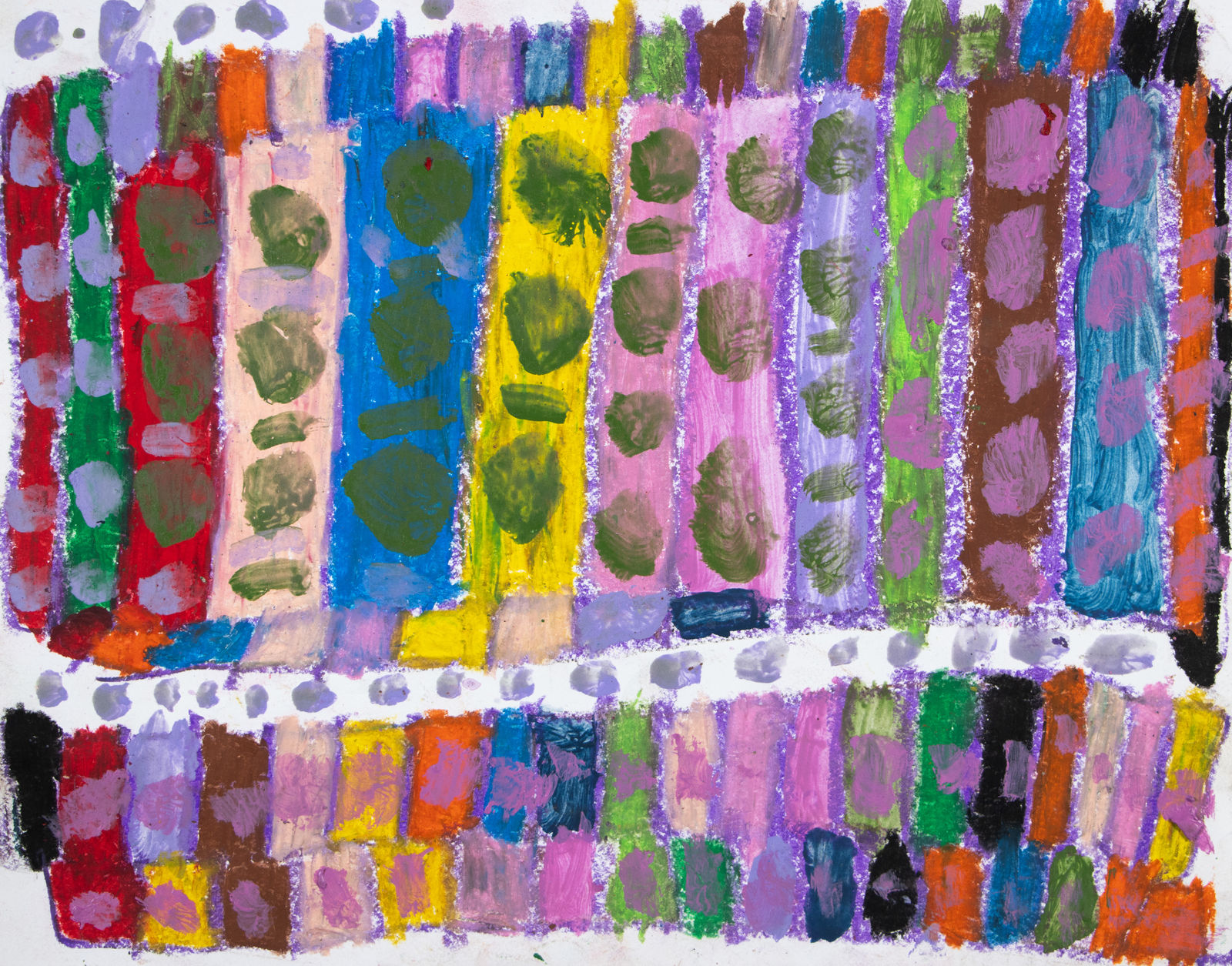 Marcus Imani Kennedy, Rainbow Art Design Dots, 2021