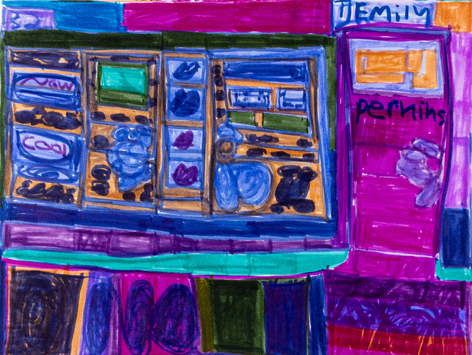 Rebecca Kubica, Emily's Closet in Her Bedroom, 2021