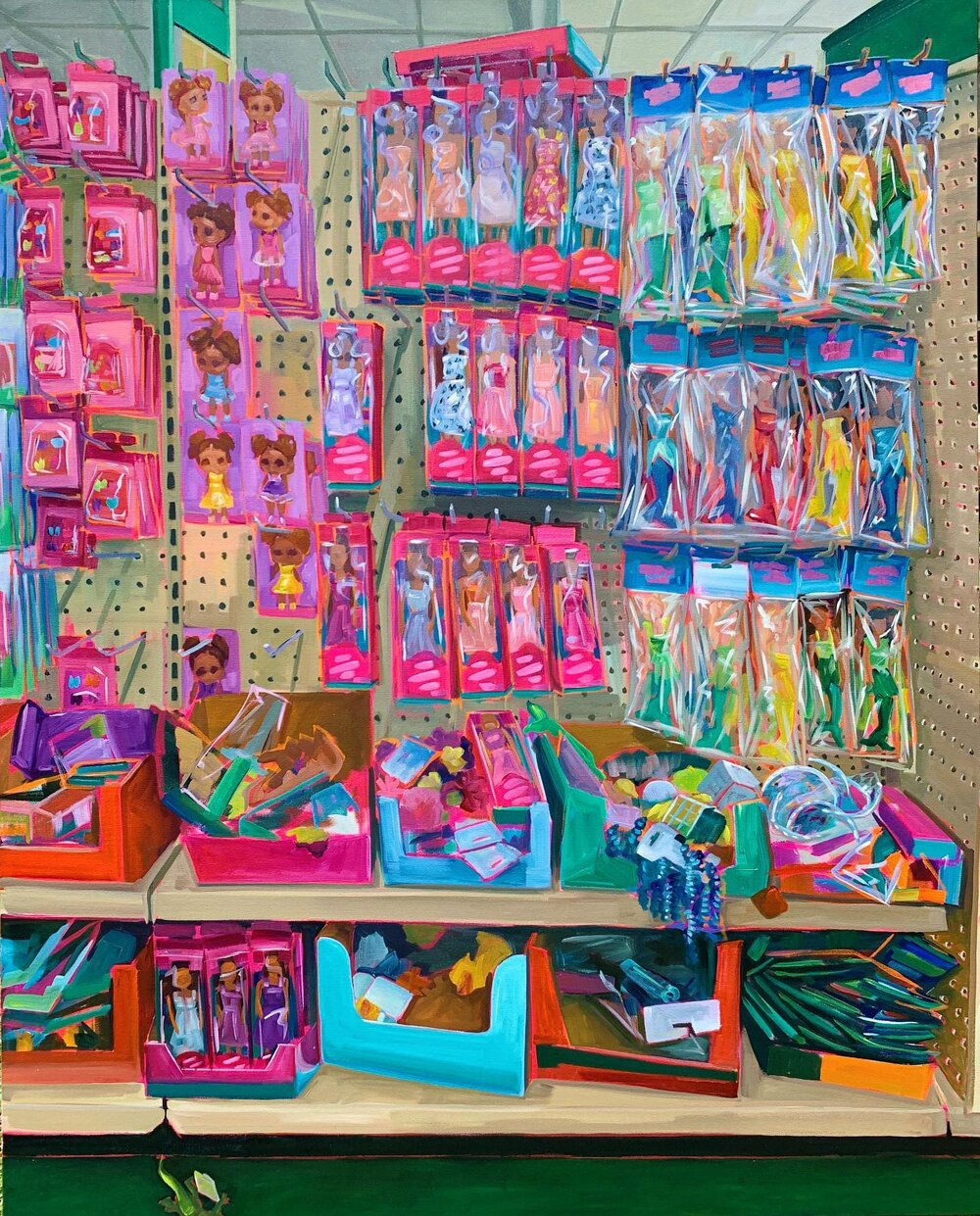 Sari Shryack, Dollar Store Barbie Aisle - Print 16 x 12"
