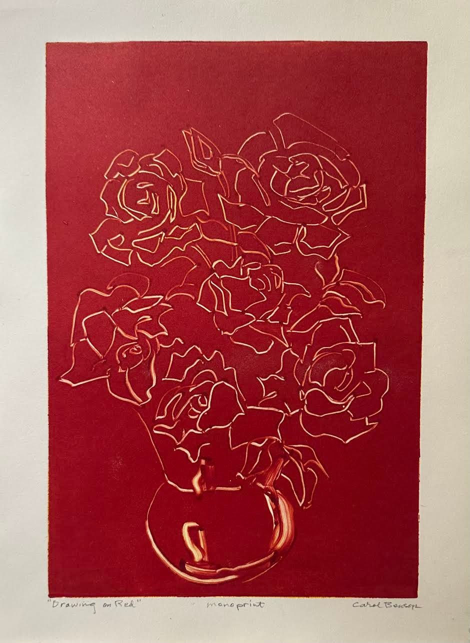 Carol Benson, Drawing on Red